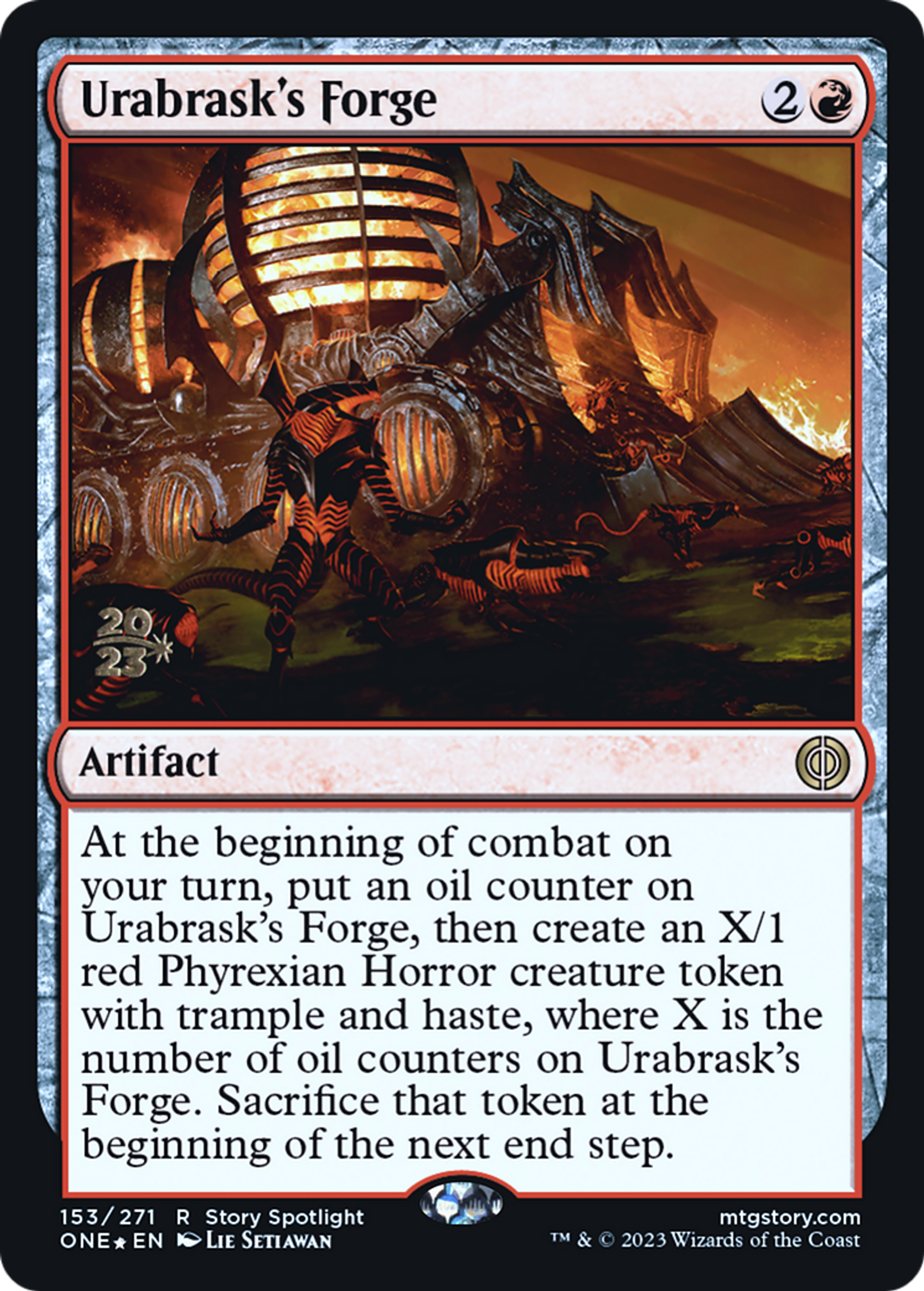 Forge d'Urabrask — Phyrexia: All Will Be One Promos — Magic: The Gathering