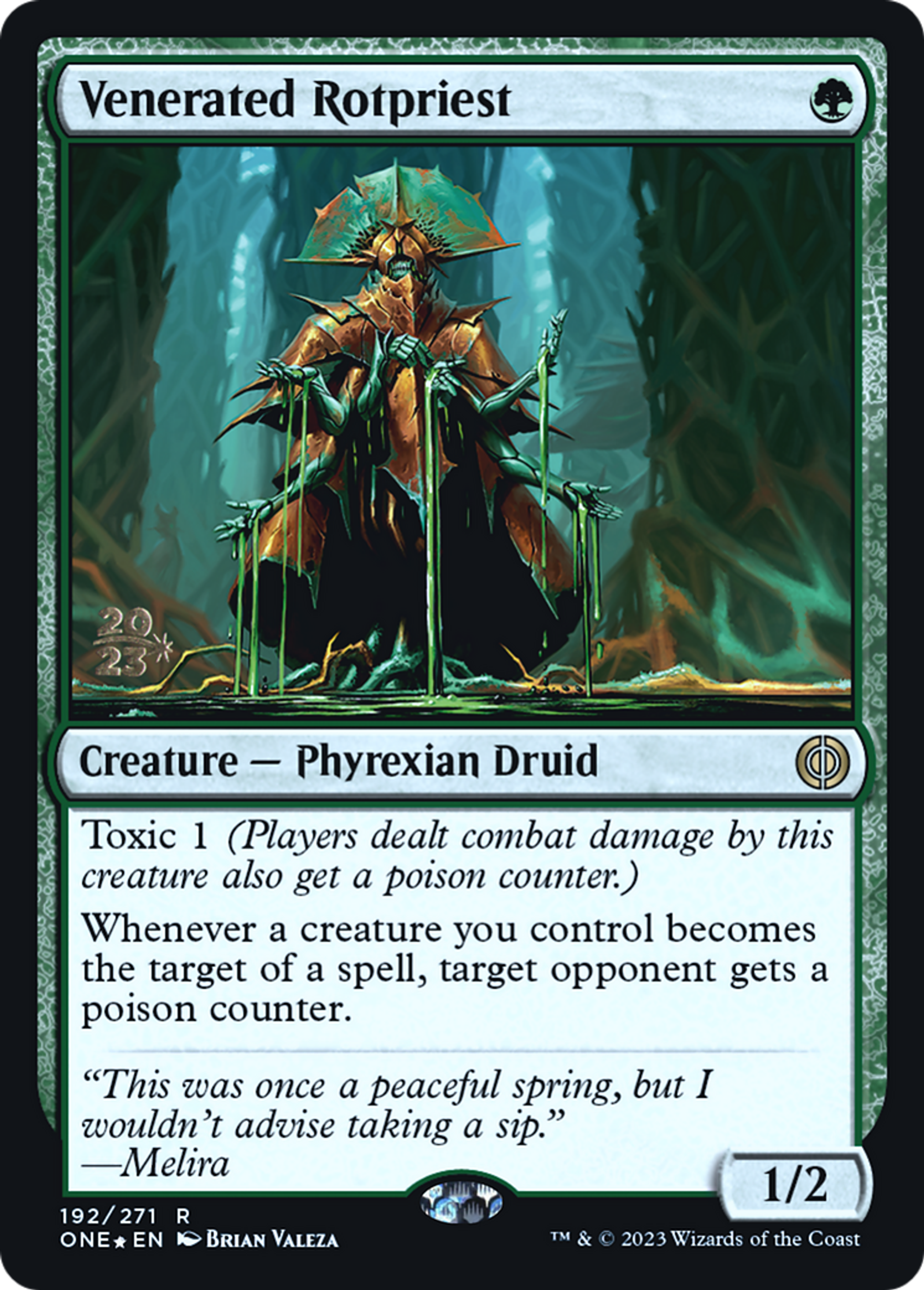 Prêtresse de putréfaction vénérée — Phyrexia: All Will Be One Promos — Magic: The Gathering