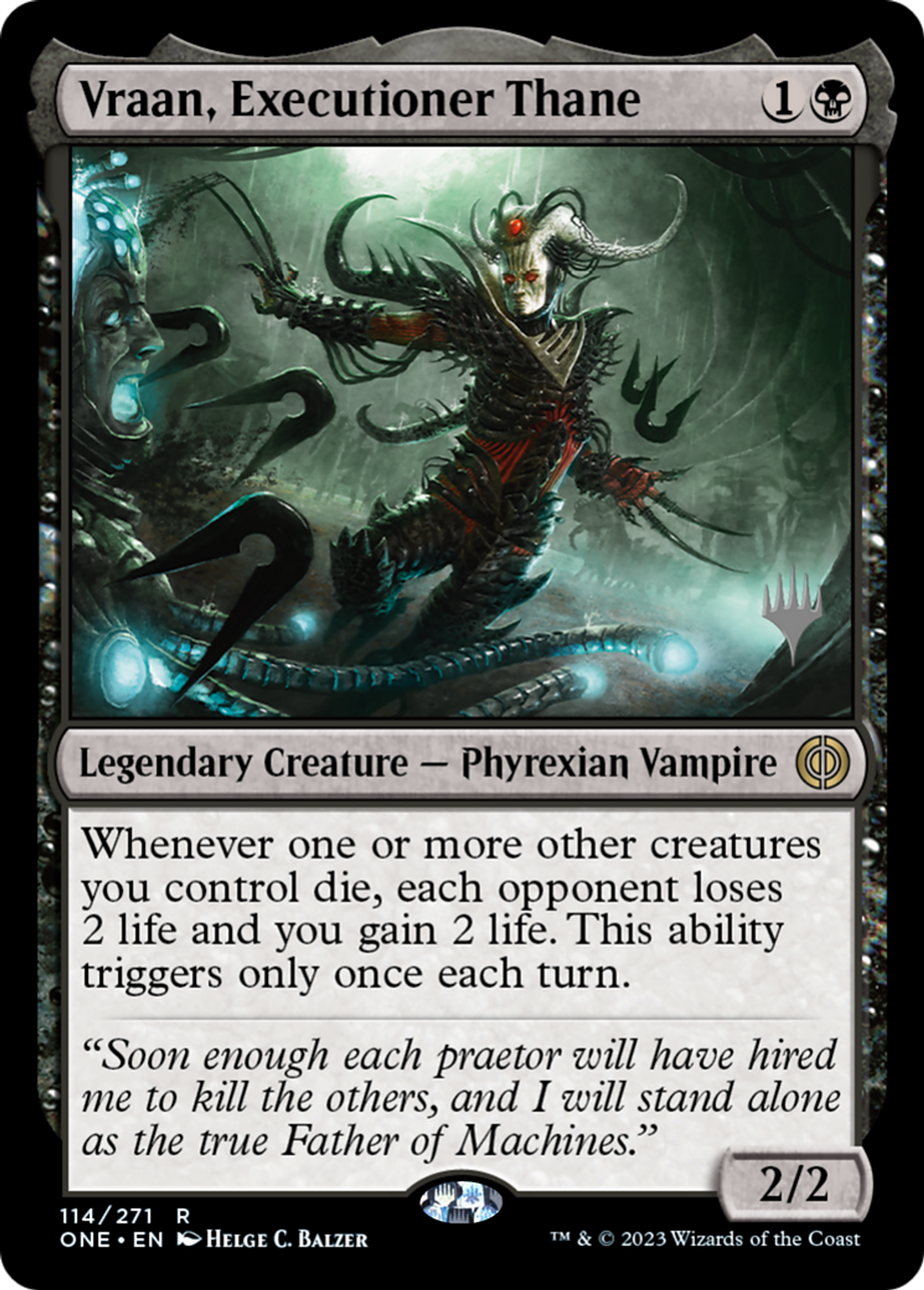 Vraan, Thane exécuteur — Phyrexia: All Will Be One Promos — Magic: The Gathering