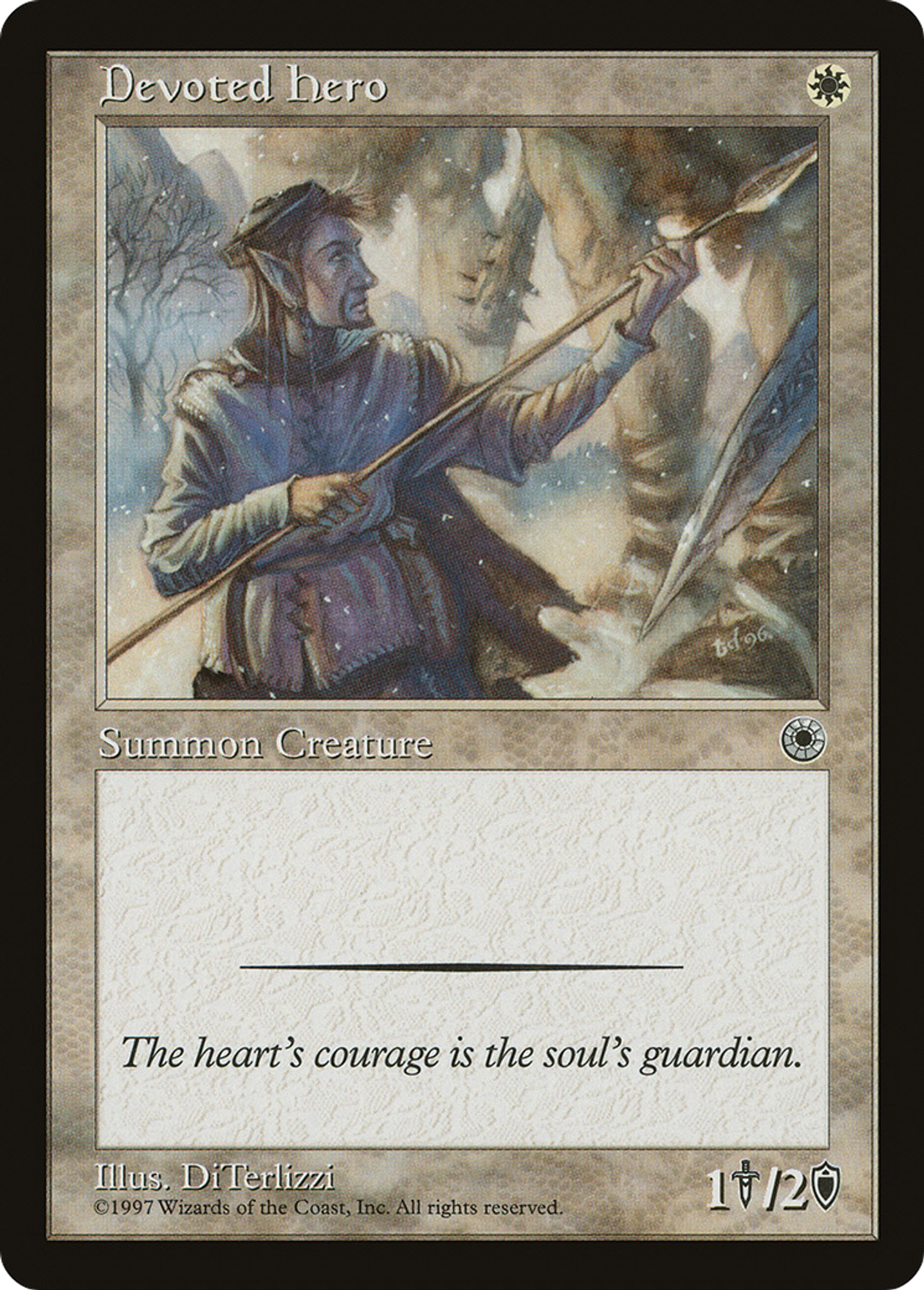 Devoted Hero — Portal — Magic: The Gathering
