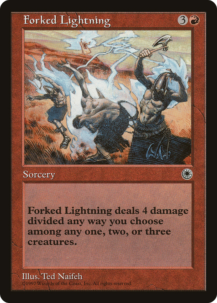 Forked Lightning — Portal — Magic: The Gathering