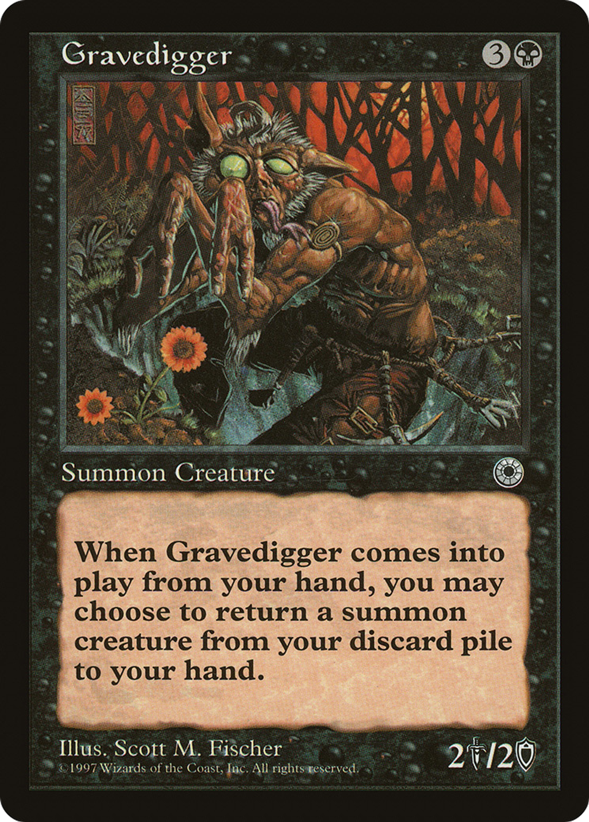 Gravedigger — Portal — Magic: The Gathering