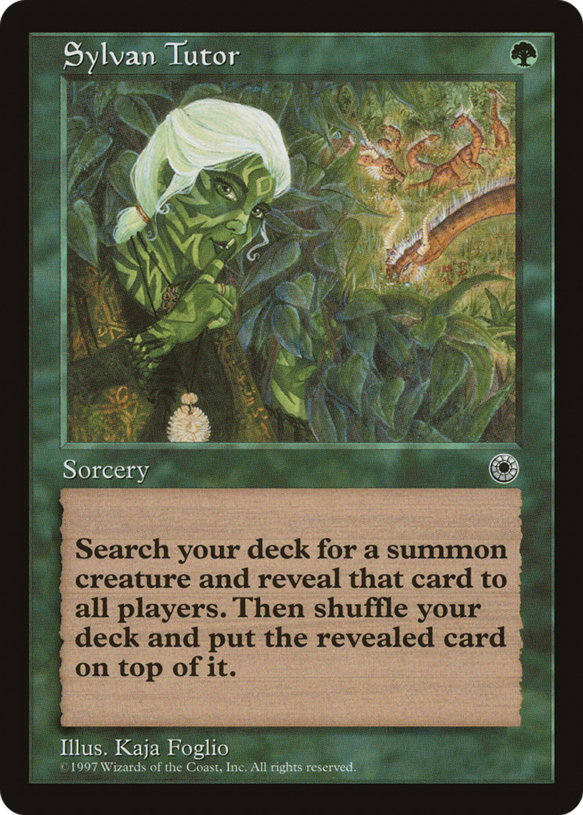 Sylvan Tutor — Portal — Magic: The Gathering