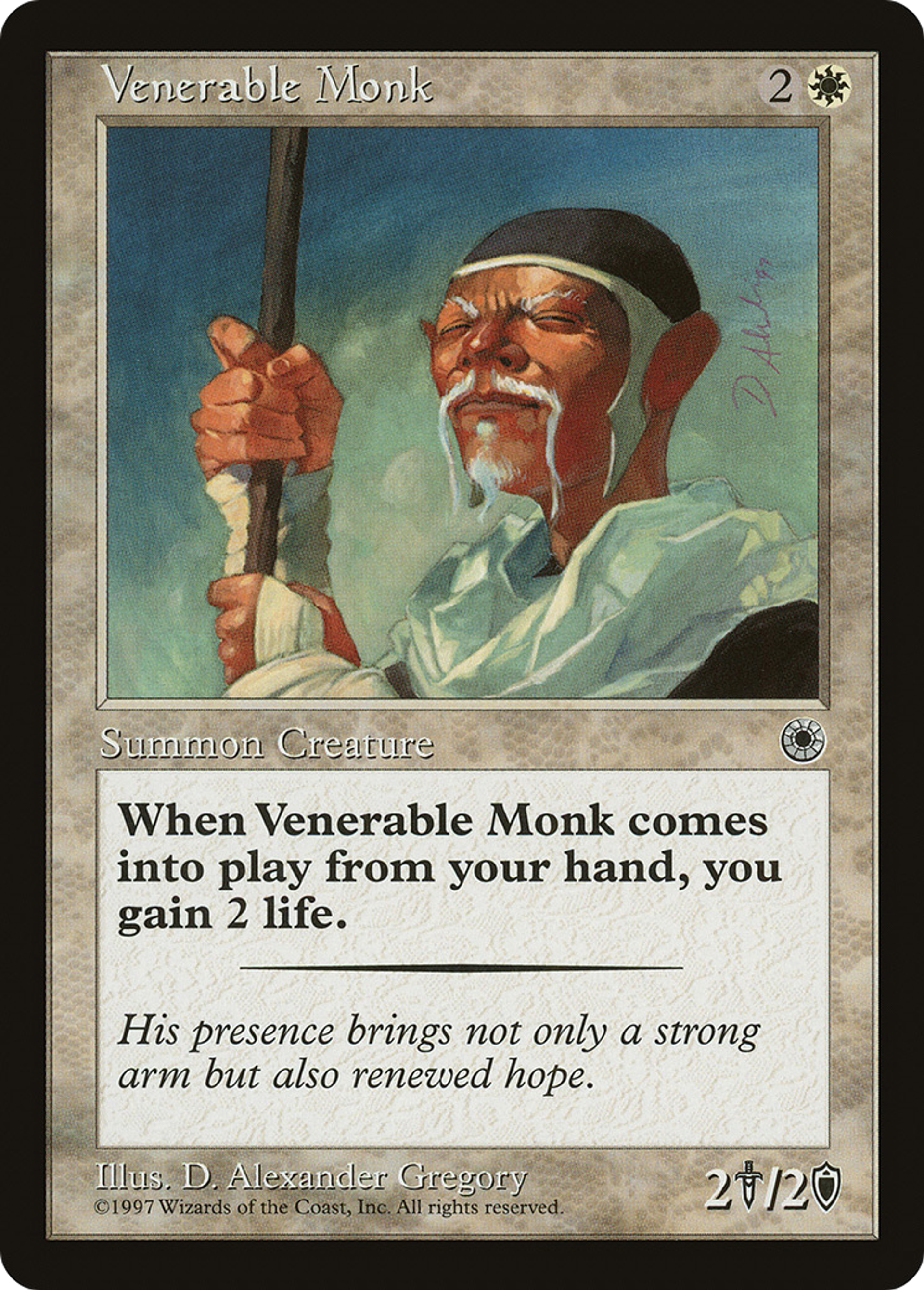 Venerable Monk — Portal — Magic: The Gathering