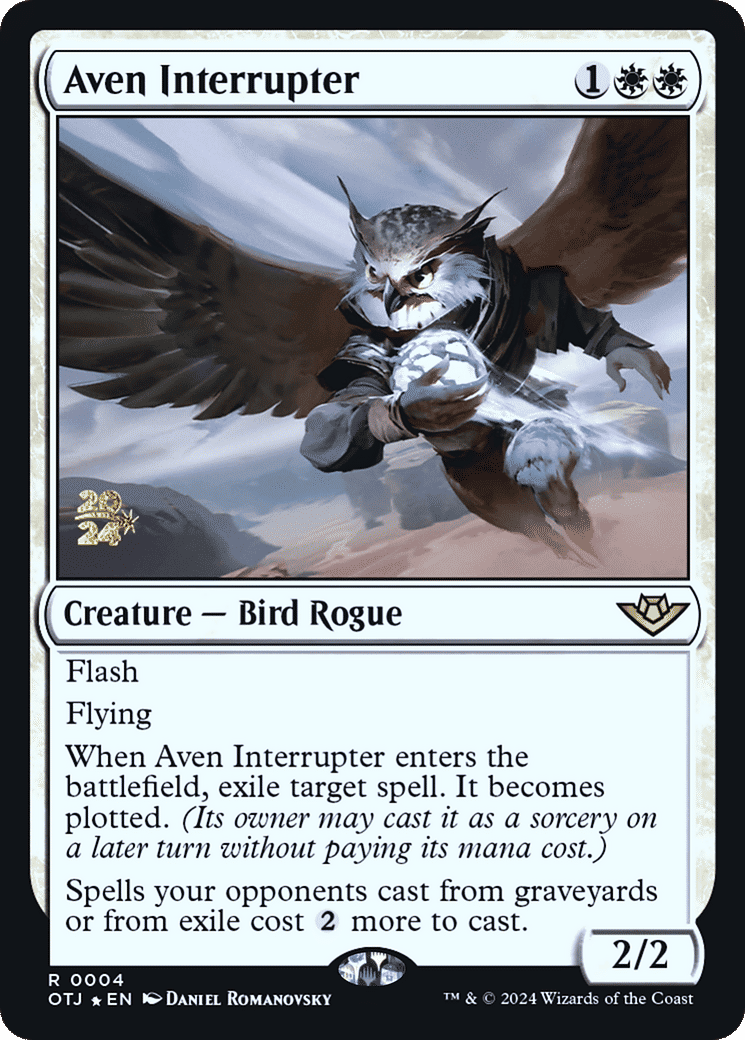 Aven Interrupter — Outlaws of Thunder Junction Promos — Magic: The Gathering