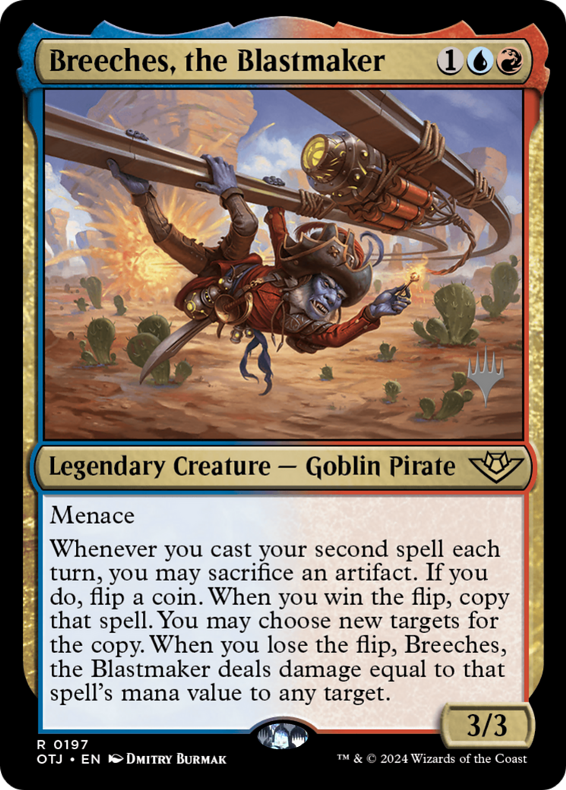 Breeches, the Blastmaker — Outlaws of Thunder Junction Promos — Magic: The Gathering