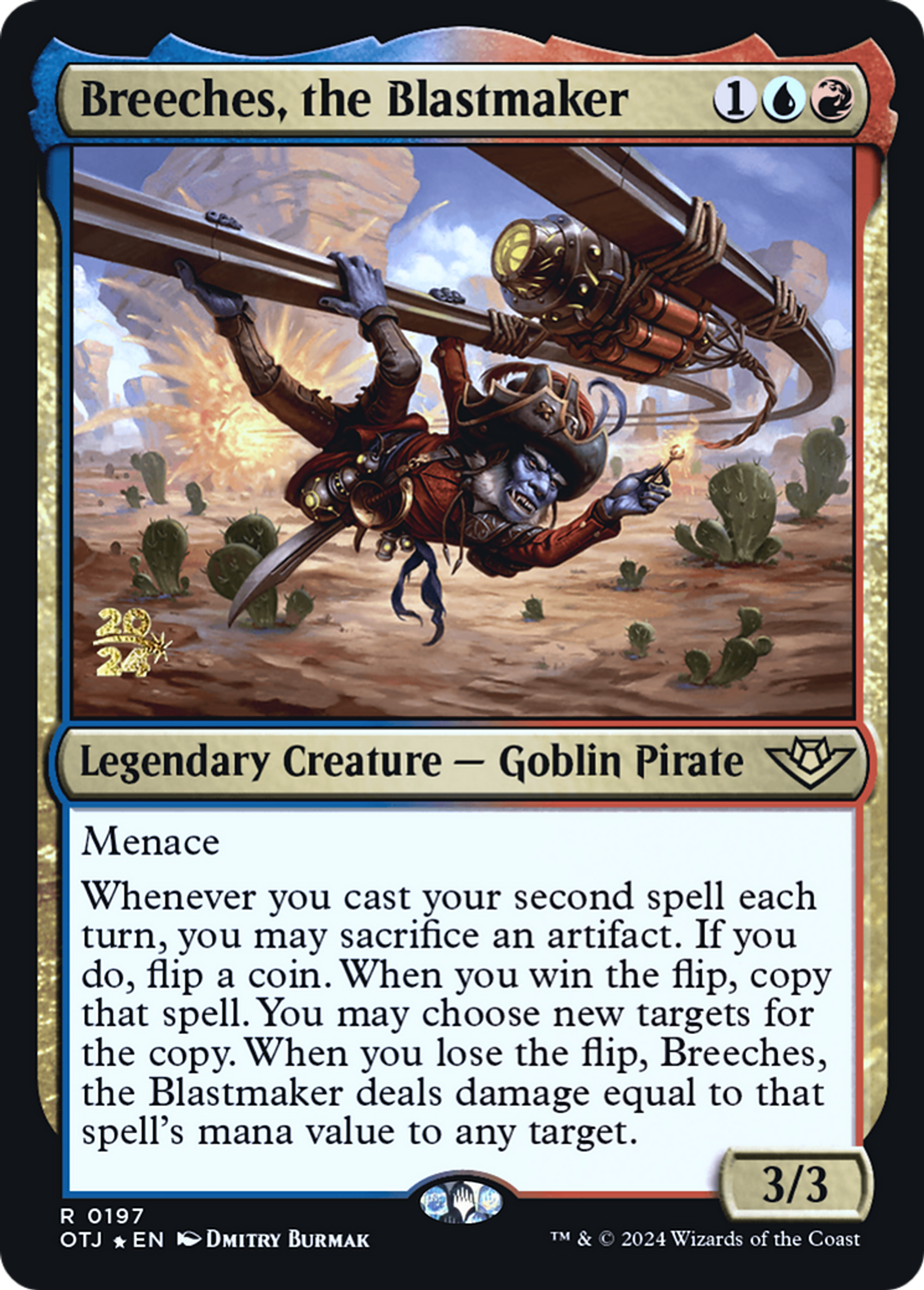 Breeches, the Blastmaker — Outlaws of Thunder Junction Promos — Magic: The Gathering