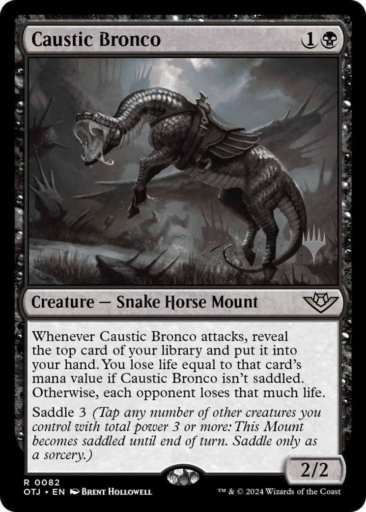 Caustic Bronco — Outlaws of Thunder Junction Promos — Magic: The Gathering