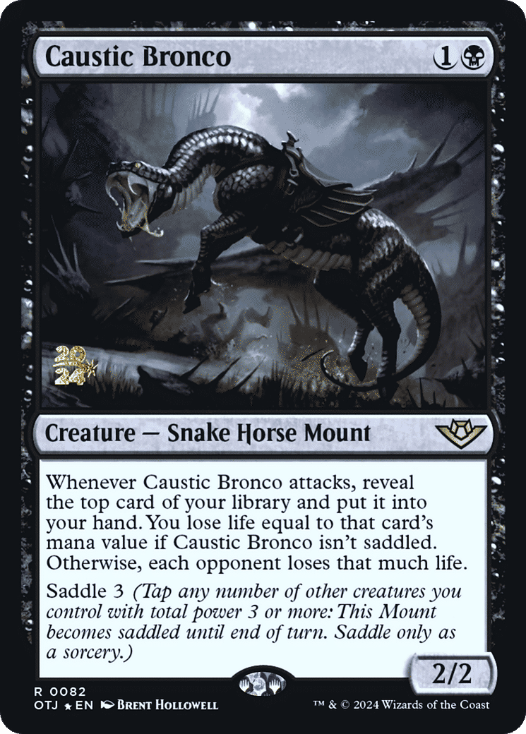 Caustic Bronco — Outlaws of Thunder Junction Promos — Magic: The Gathering