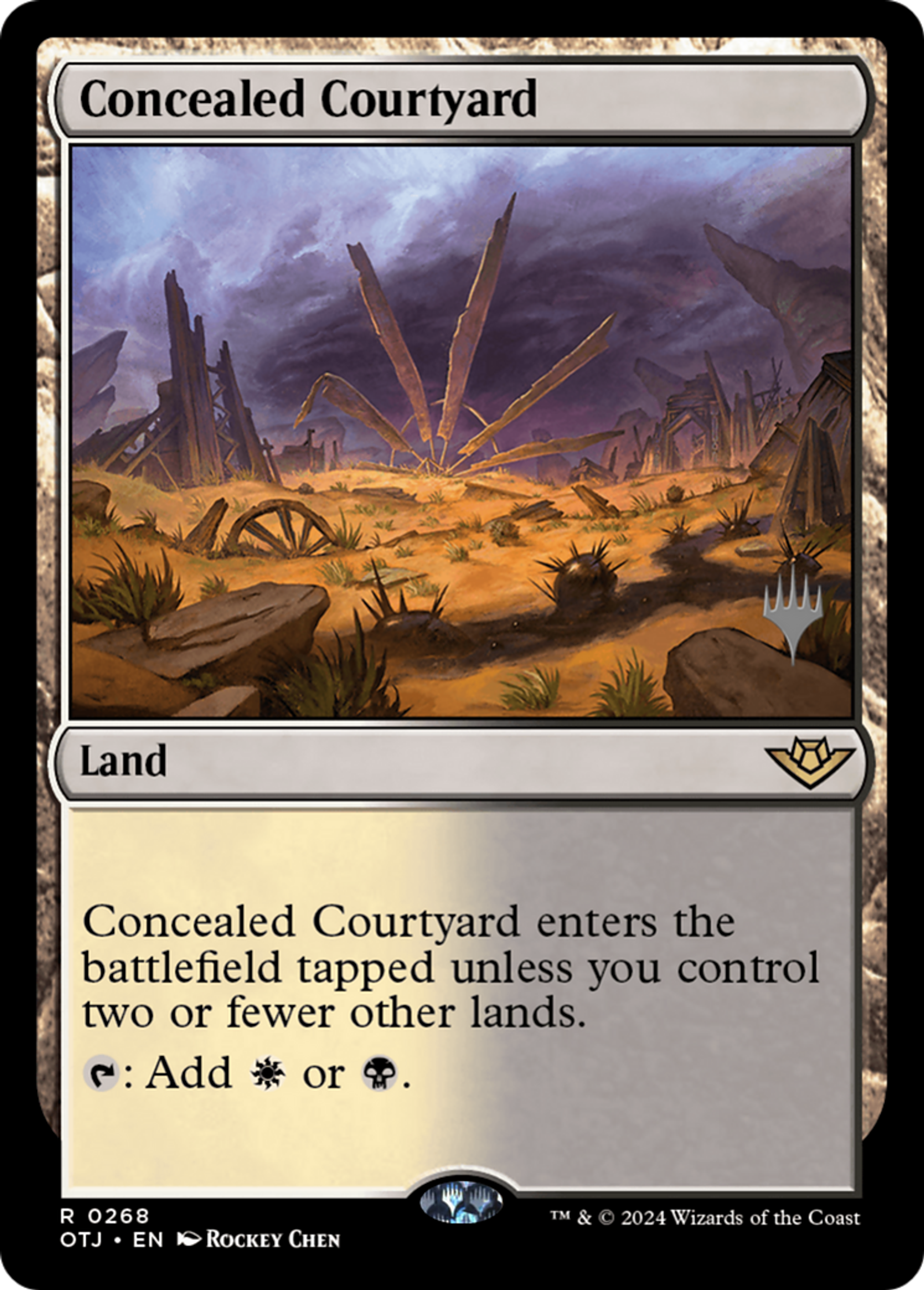 Concealed Courtyard — Outlaws of Thunder Junction Promos — Magic: The Gathering