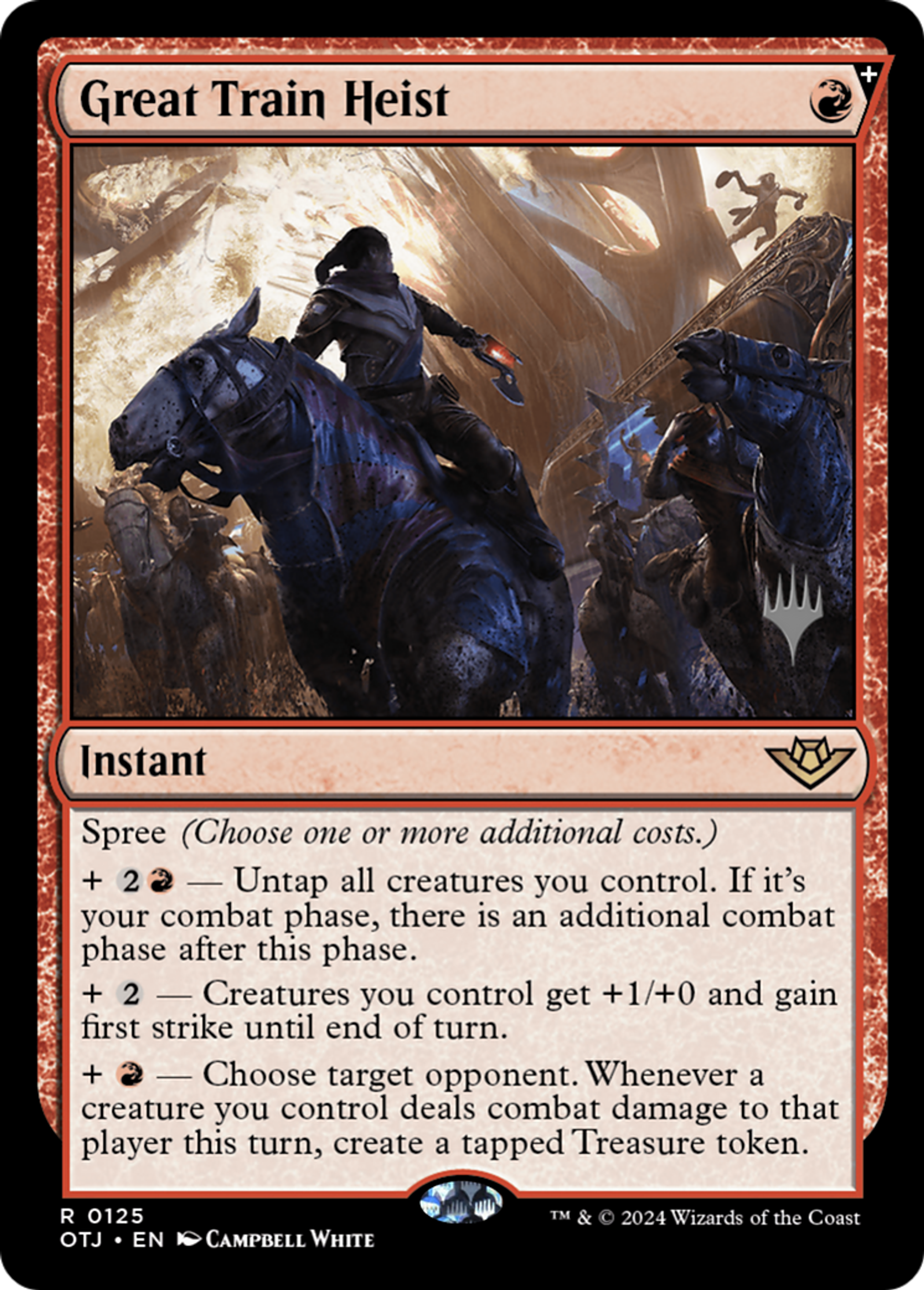 Grande attaque du train — Outlaws of Thunder Junction Promos — Magic: The Gathering