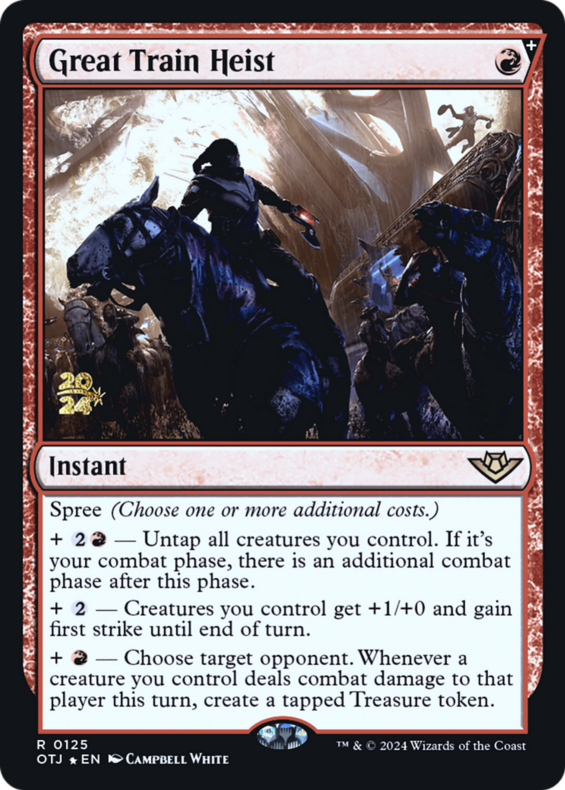Great Train Heist — Outlaws of Thunder Junction Promos — Magic: The Gathering