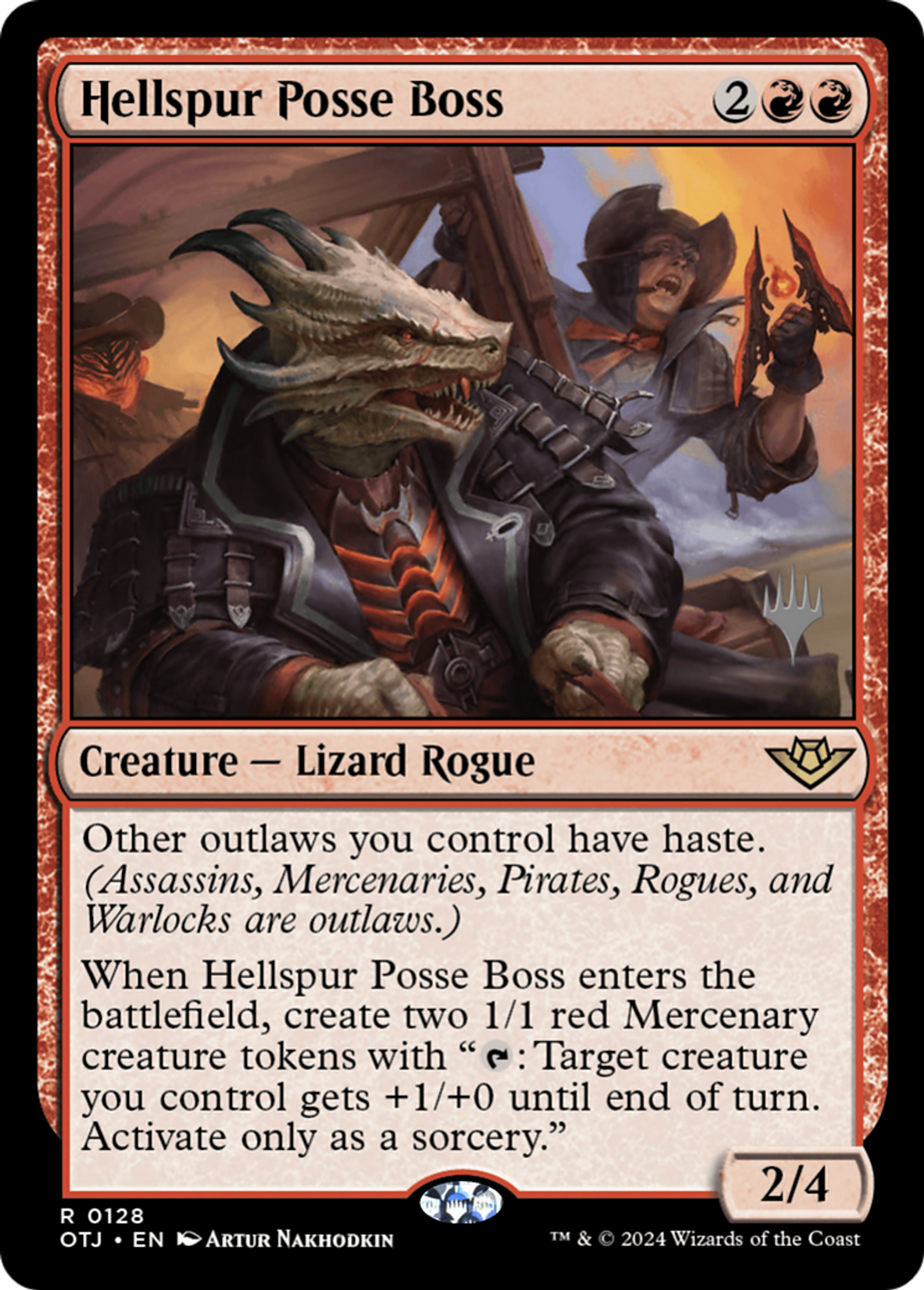 Chef de faction Enferéperon — Outlaws of Thunder Junction Promos — Magic: The Gathering