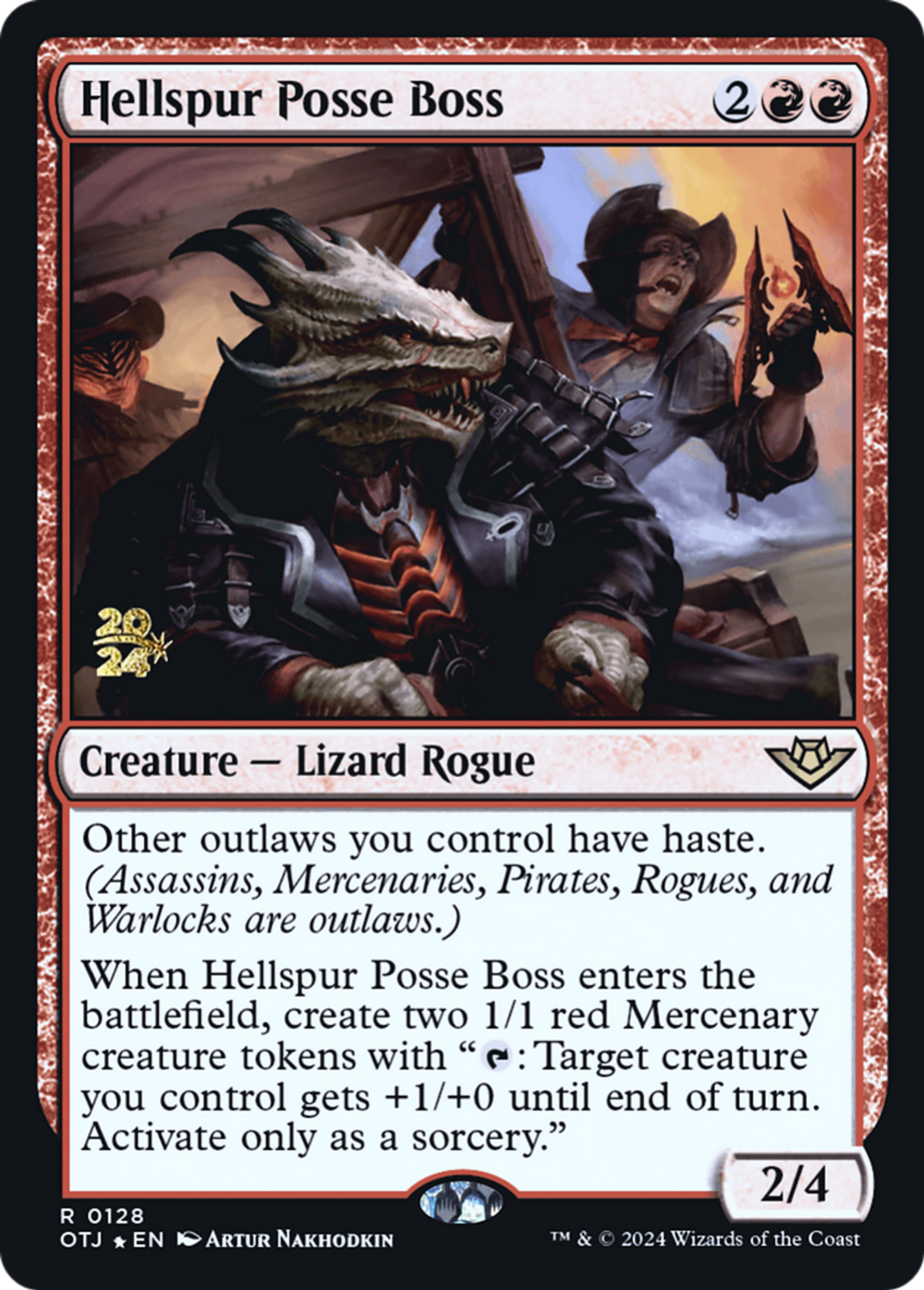 Hellspur Posse Boss — Outlaws of Thunder Junction Promos — Magic: The Gathering