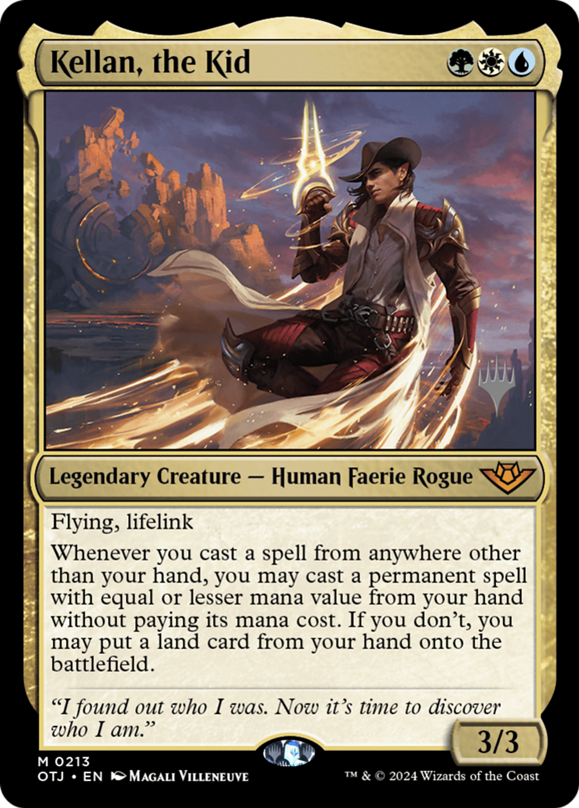 Kellan, la fripouille — Outlaws of Thunder Junction Promos — Magic: The Gathering