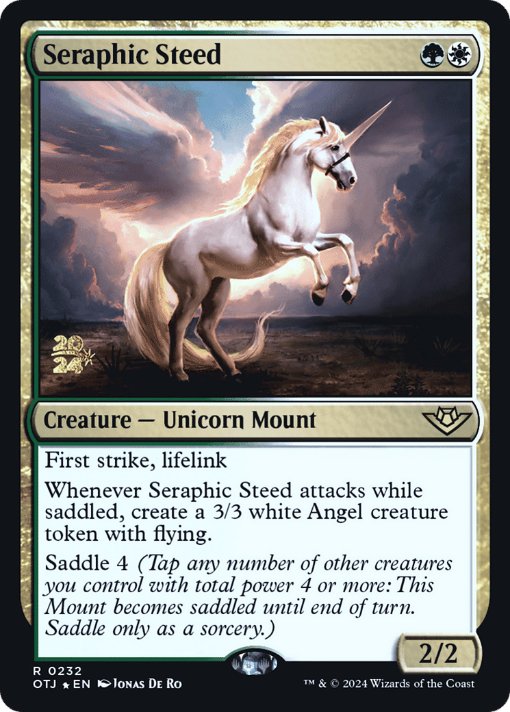 Destrier séraphique — Outlaws of Thunder Junction Promos — Magic: The Gathering