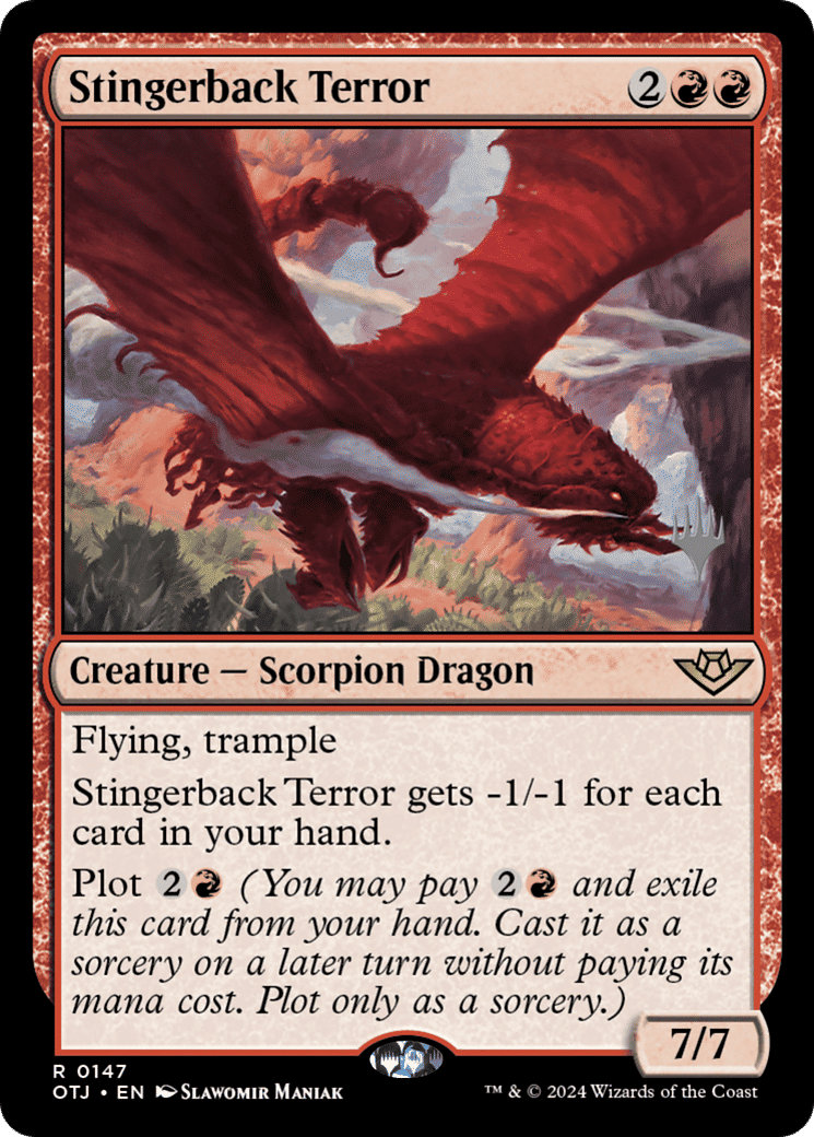 Stingerback Terror — Outlaws of Thunder Junction Promos — Magic: The Gathering