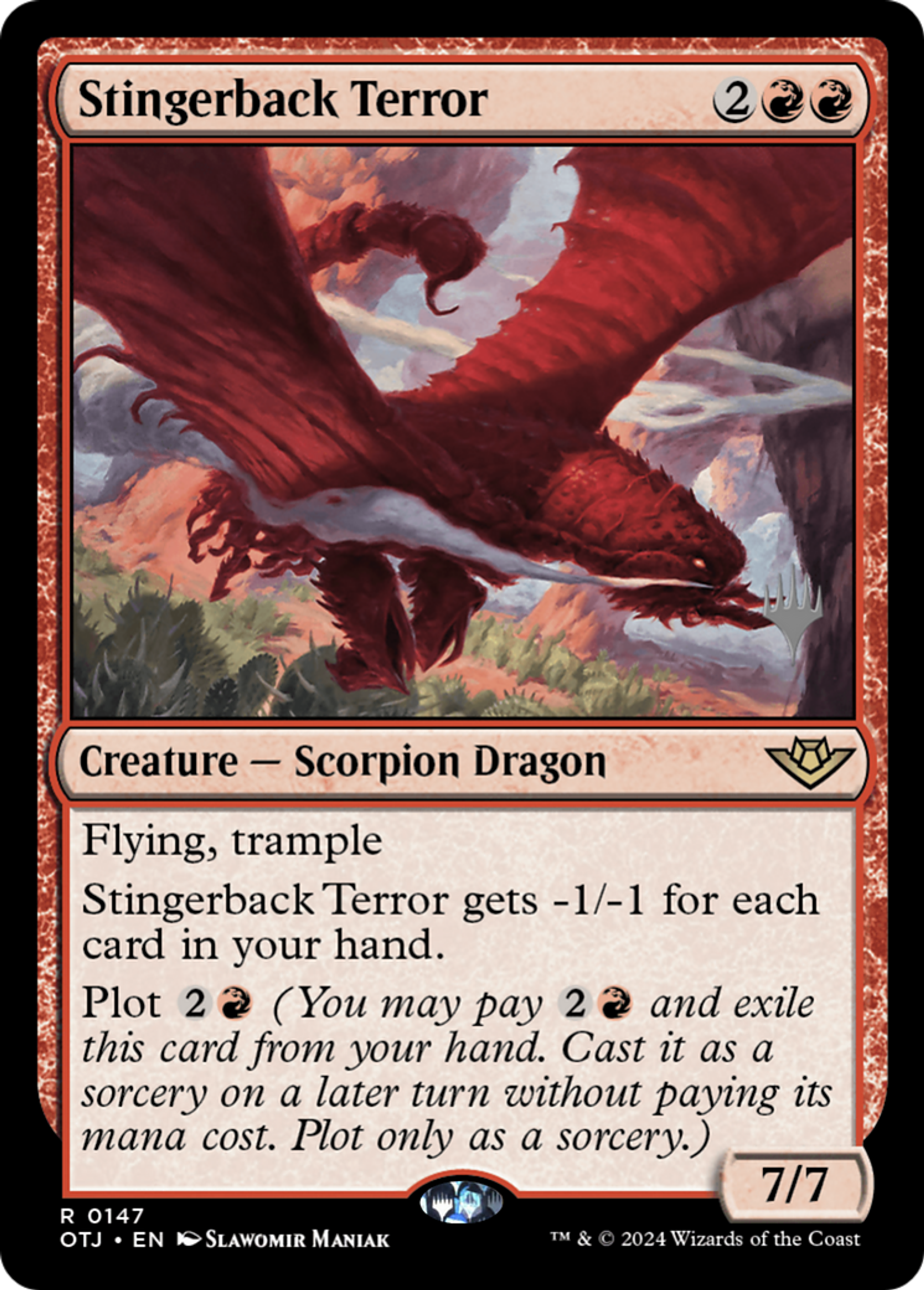 Stingerback Terror — Outlaws of Thunder Junction Promos — Magic: The Gathering