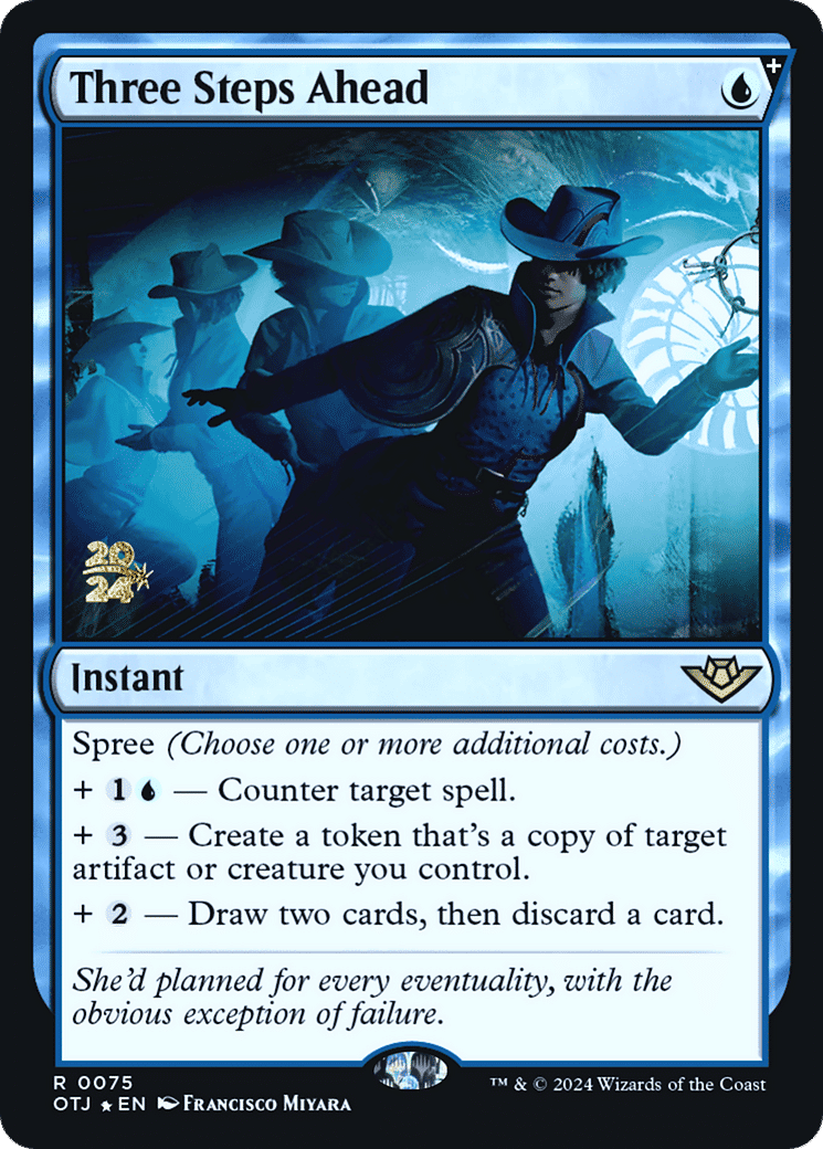 Three Steps Ahead — Outlaws of Thunder Junction Promos — Magic: The Gathering