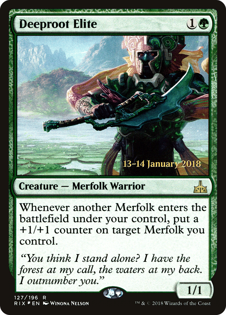 Élite de Plongeracine from Rivals of Ixalan Promos - Magic: The Gathering