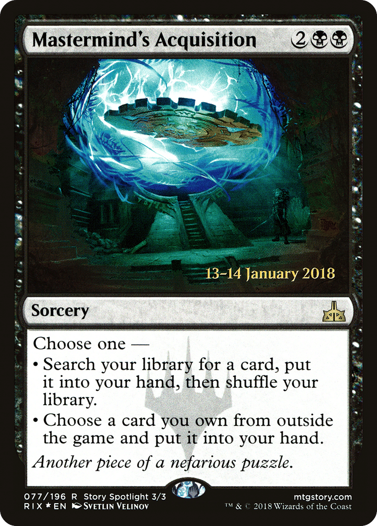 Mastermind's Acquisition — Rivals of Ixalan Promos — Magic: The Gathering