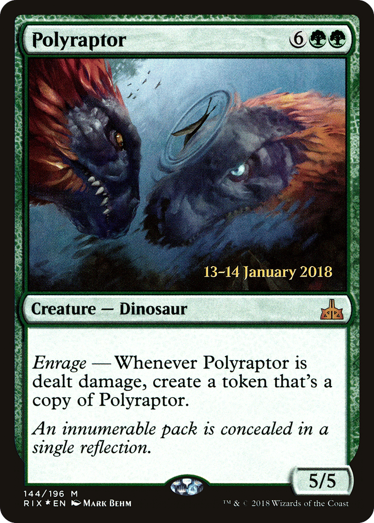 Polyraptor — Rivals of Ixalan Promos — Magic: The Gathering