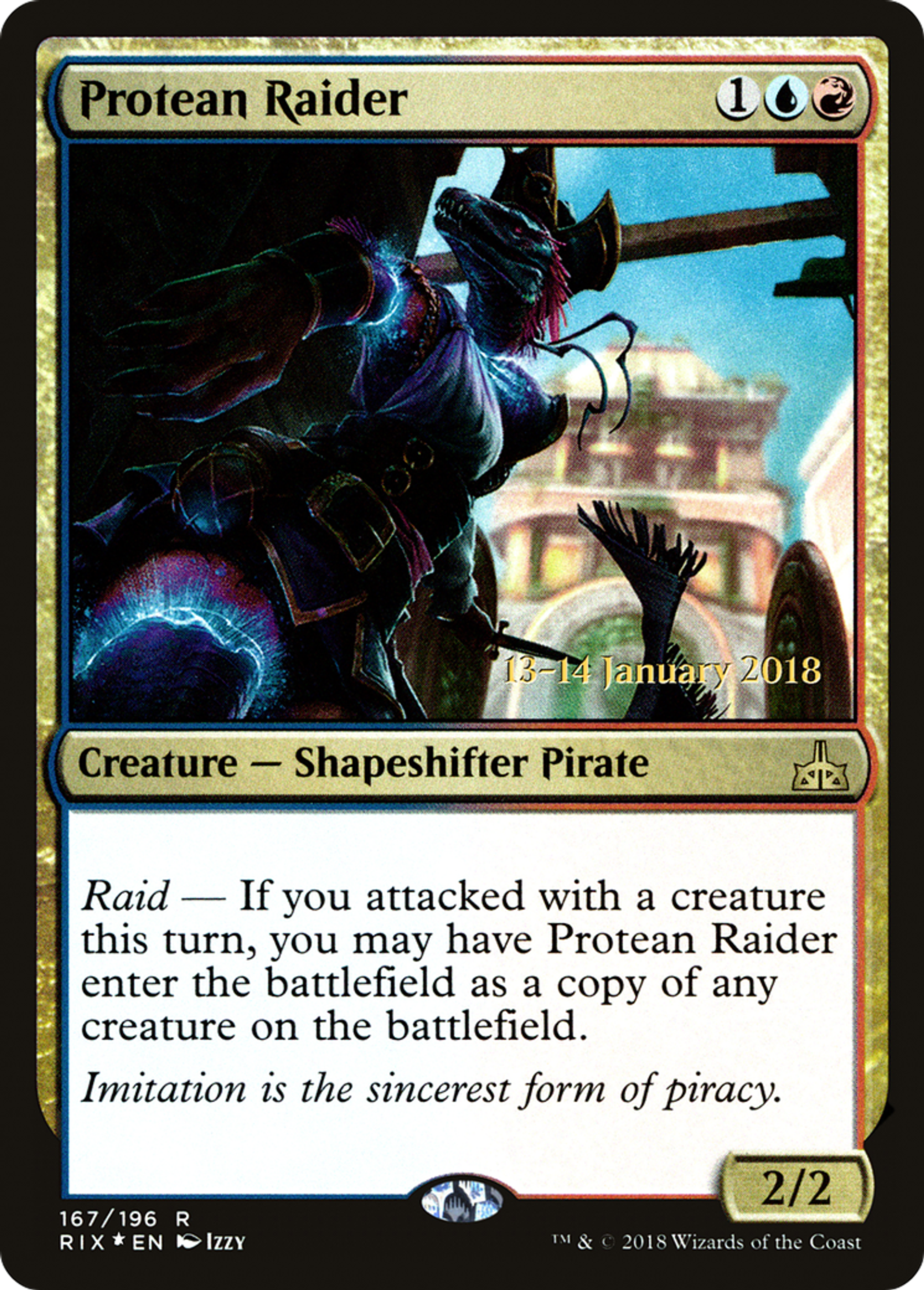 Protean Raider — Rivals of Ixalan Promos — Magic: The Gathering