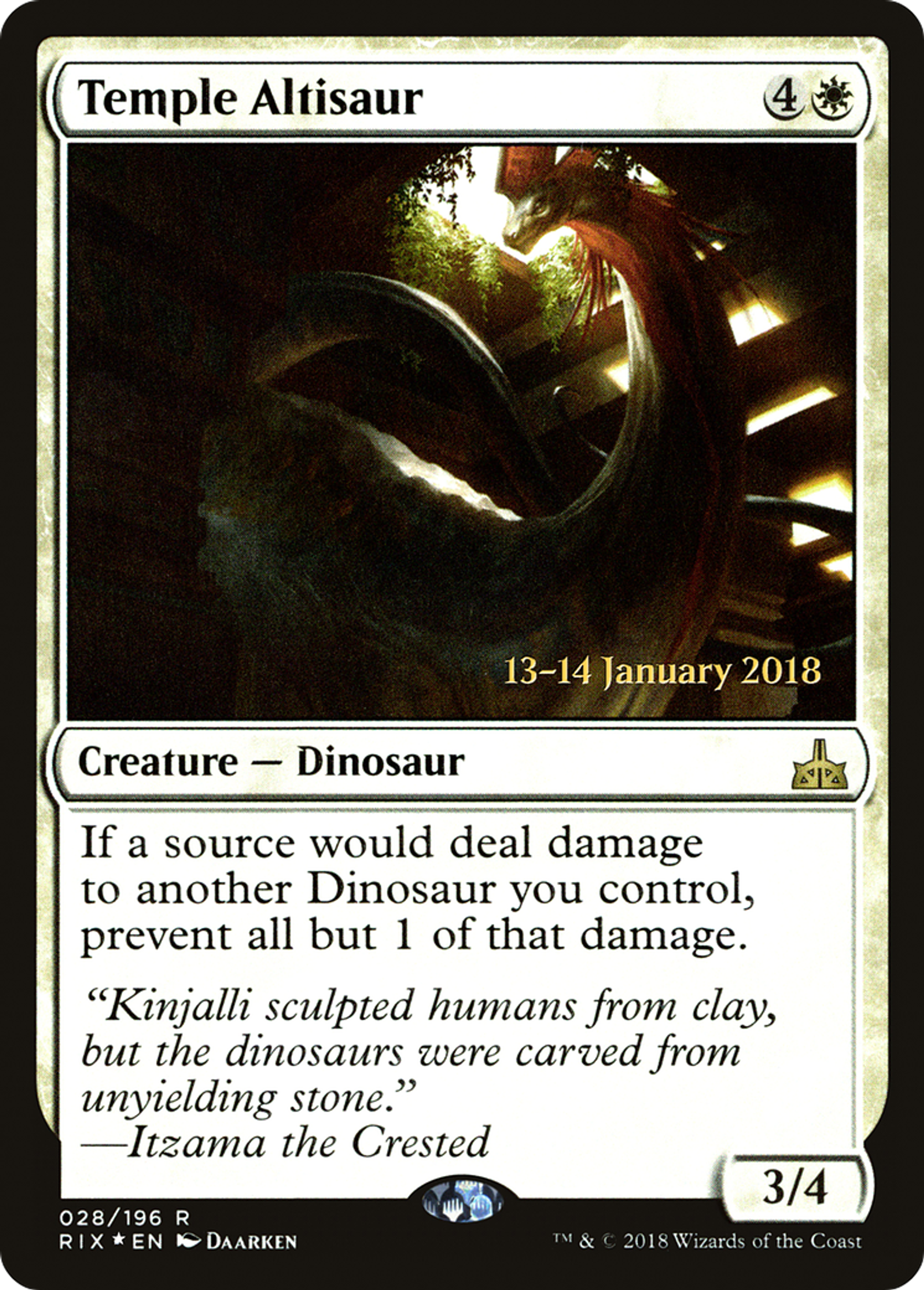 Temple Altisaur — Rivals of Ixalan Promos — Magic: The Gathering