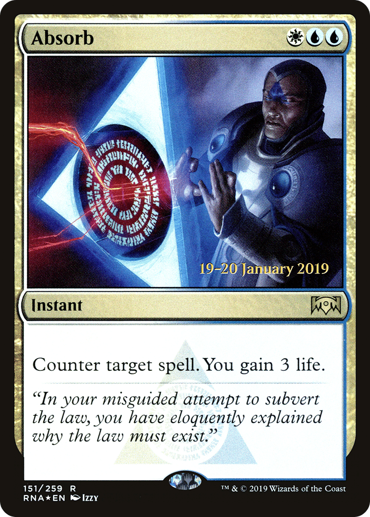 Absorb — Ravnica Allegiance Promos — Magic: The Gathering