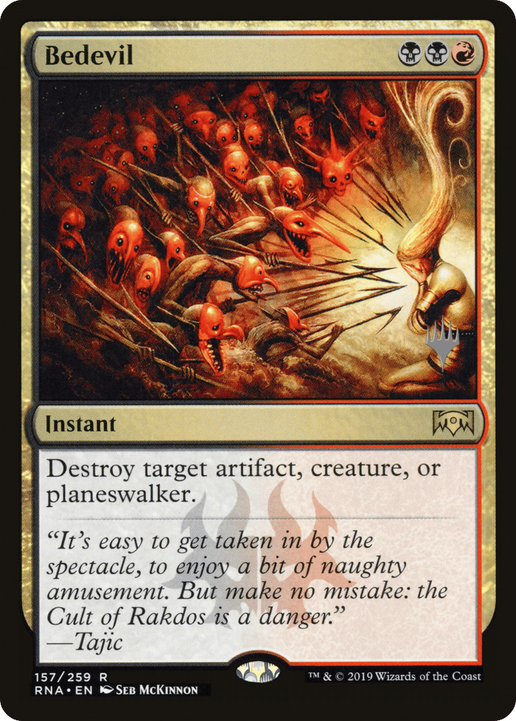 Bedevil — Ravnica Allegiance Promos — Magic: The Gathering