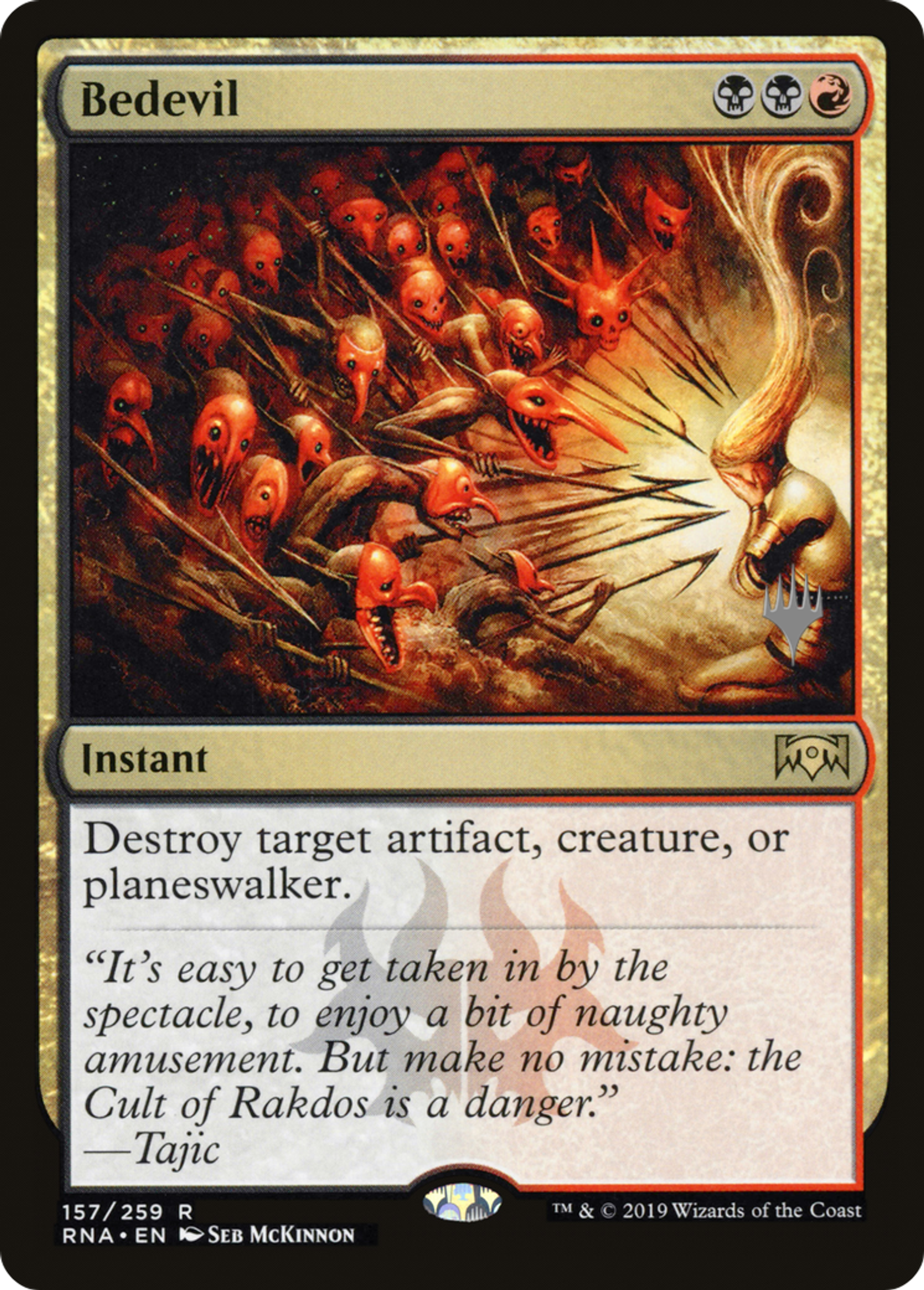 Bedevil — Ravnica Allegiance Promos — Magic: The Gathering
