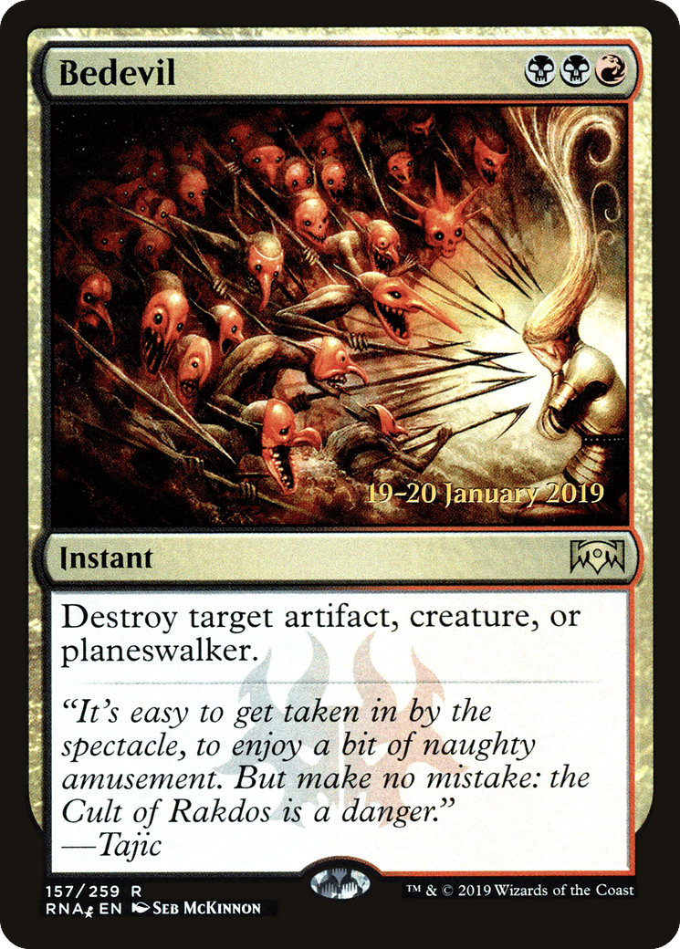 Bedevil — Ravnica Allegiance Promos — Magic: The Gathering