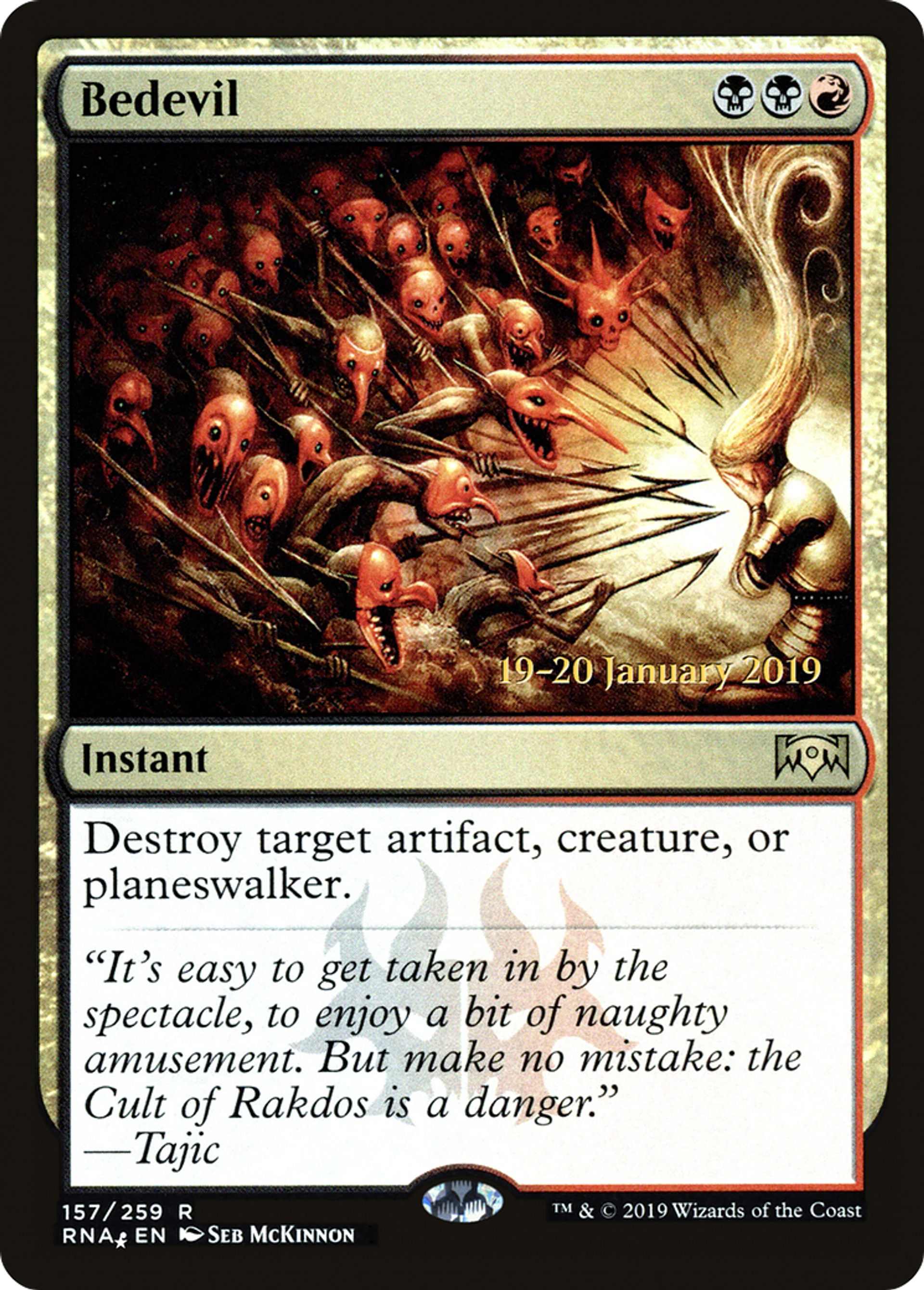 Bedevil — Ravnica Allegiance Promos — Magic: The Gathering