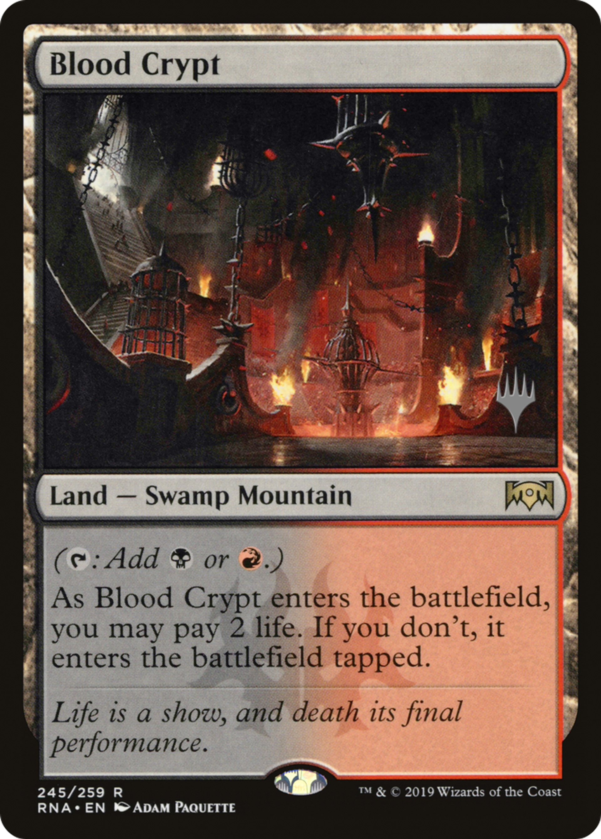 Blood Crypt — Ravnica Allegiance Promos — Magic: The Gathering