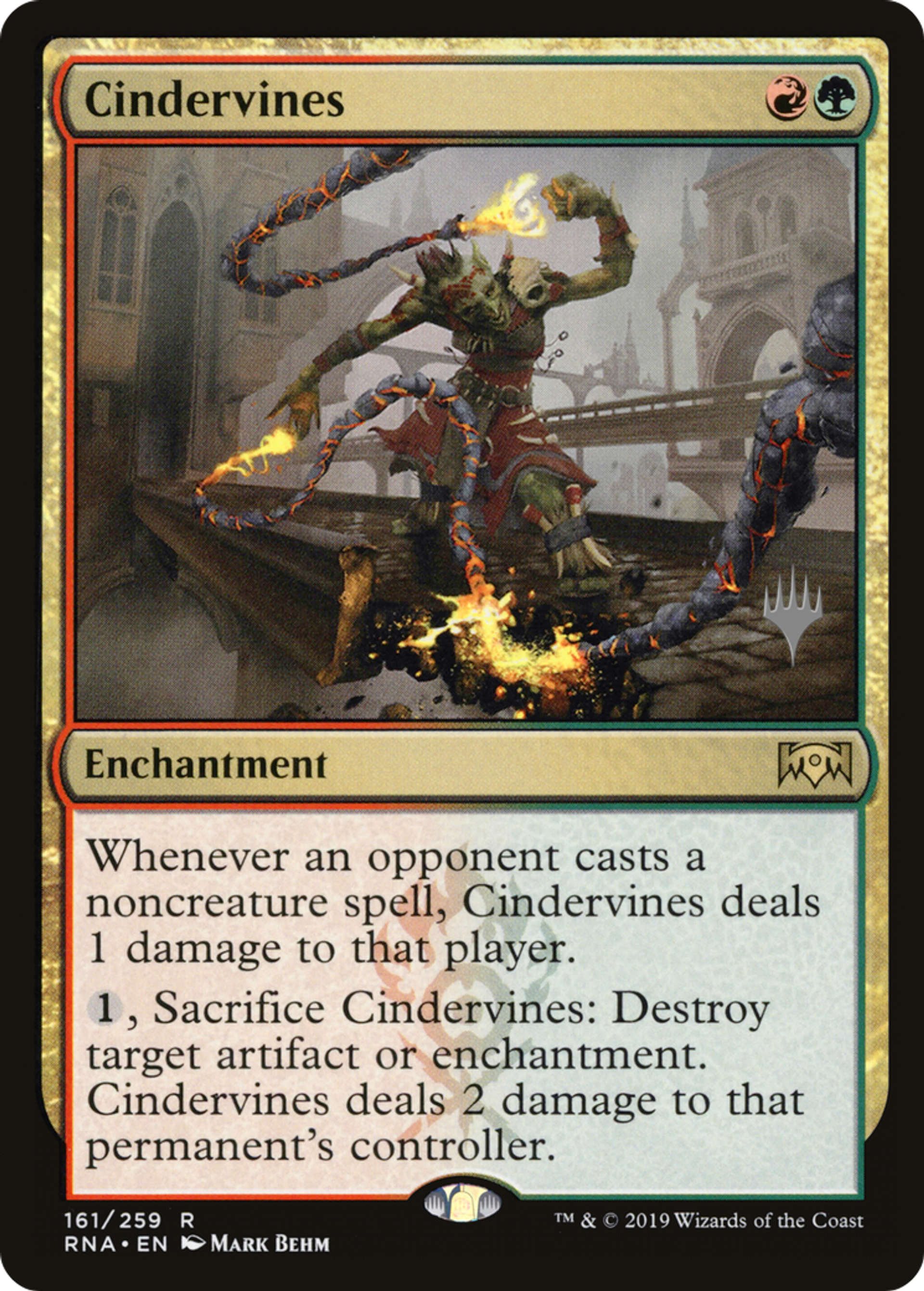 Cindervines — Ravnica Allegiance Promos — Magic: The Gathering