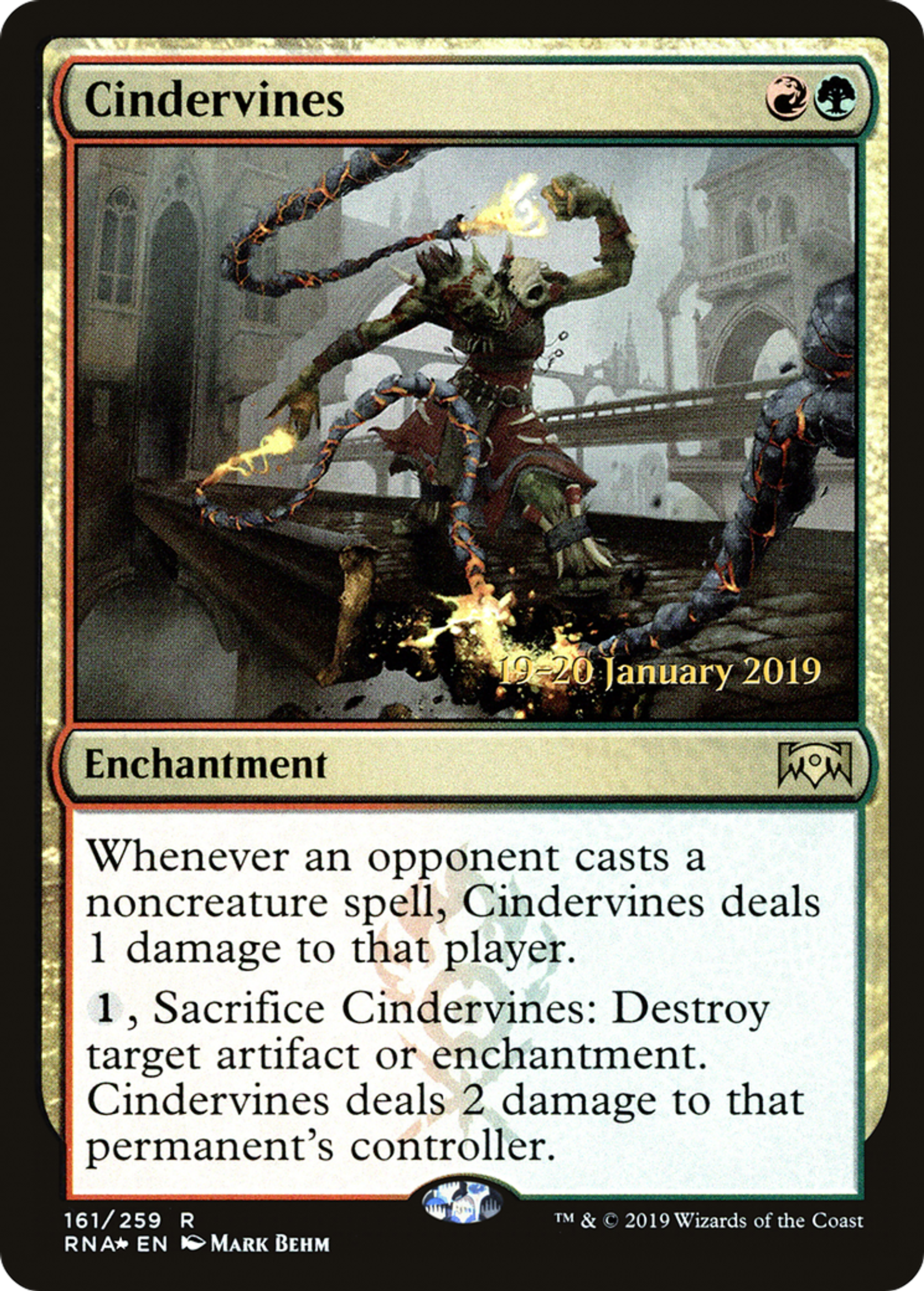 Cindervines — Ravnica Allegiance Promos — Magic: The Gathering