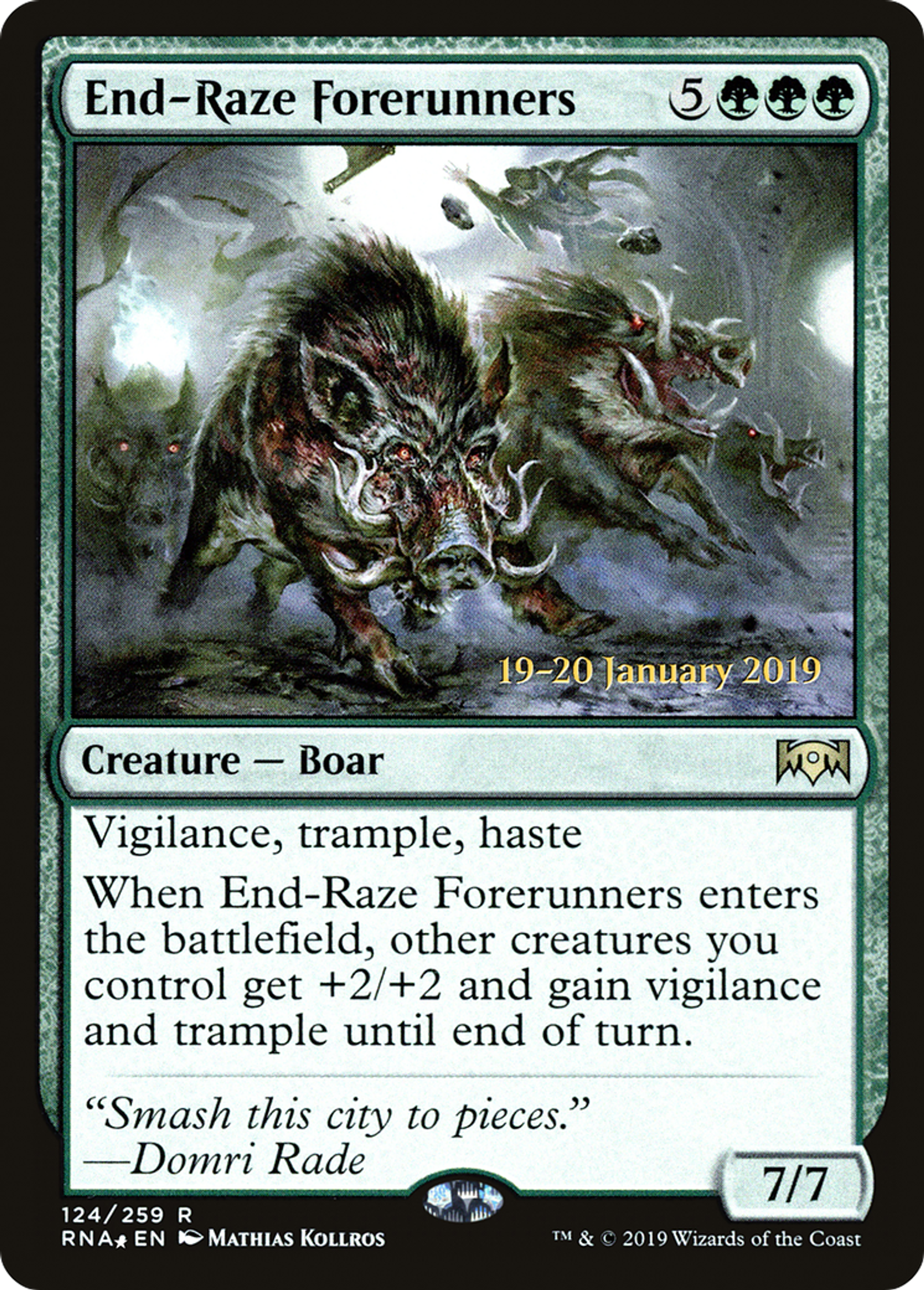 End-Raze Forerunners — Ravnica Allegiance Promos — Magic: The Gathering