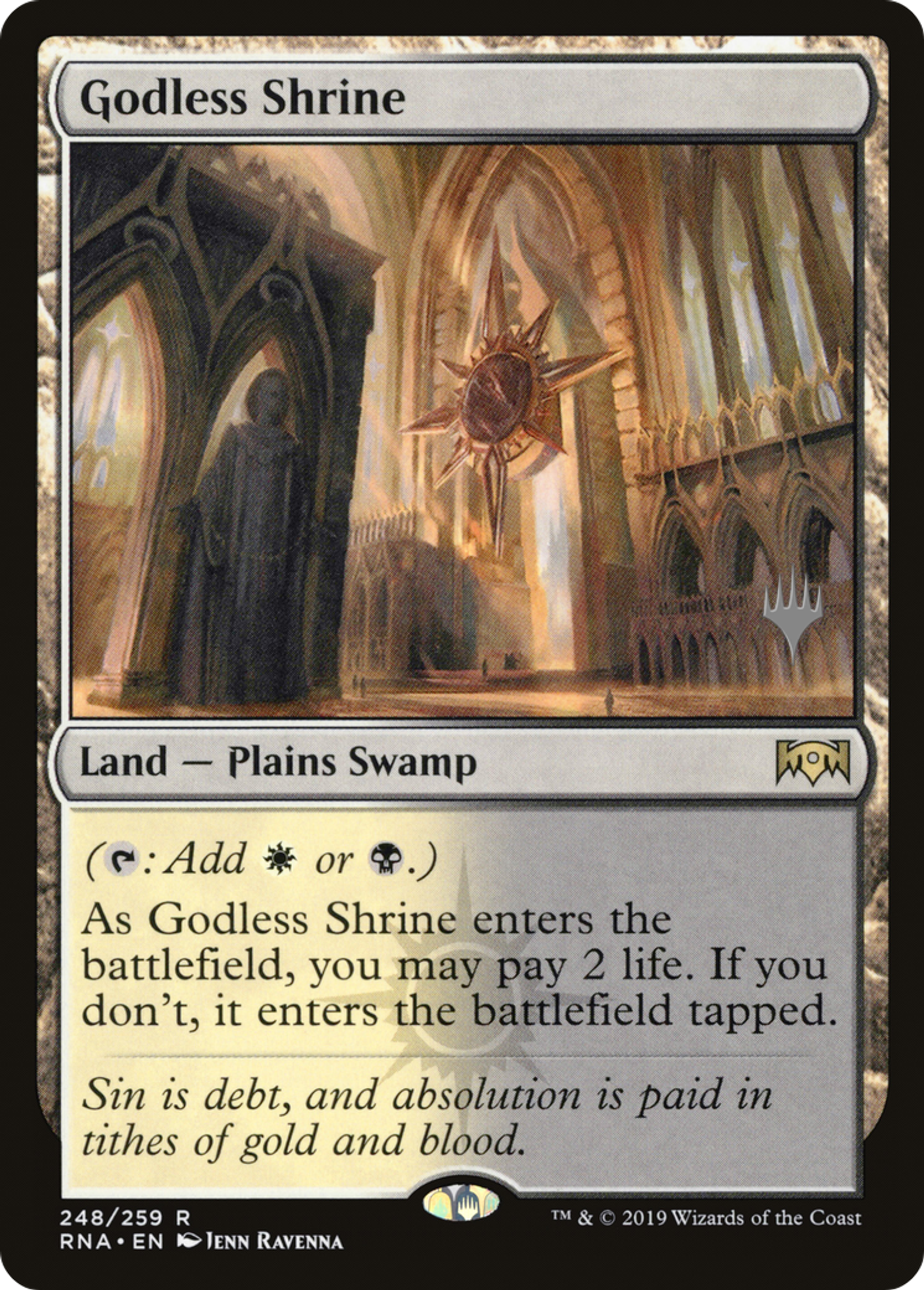 Godless Shrine — Ravnica Allegiance Promos — Magic: The Gathering