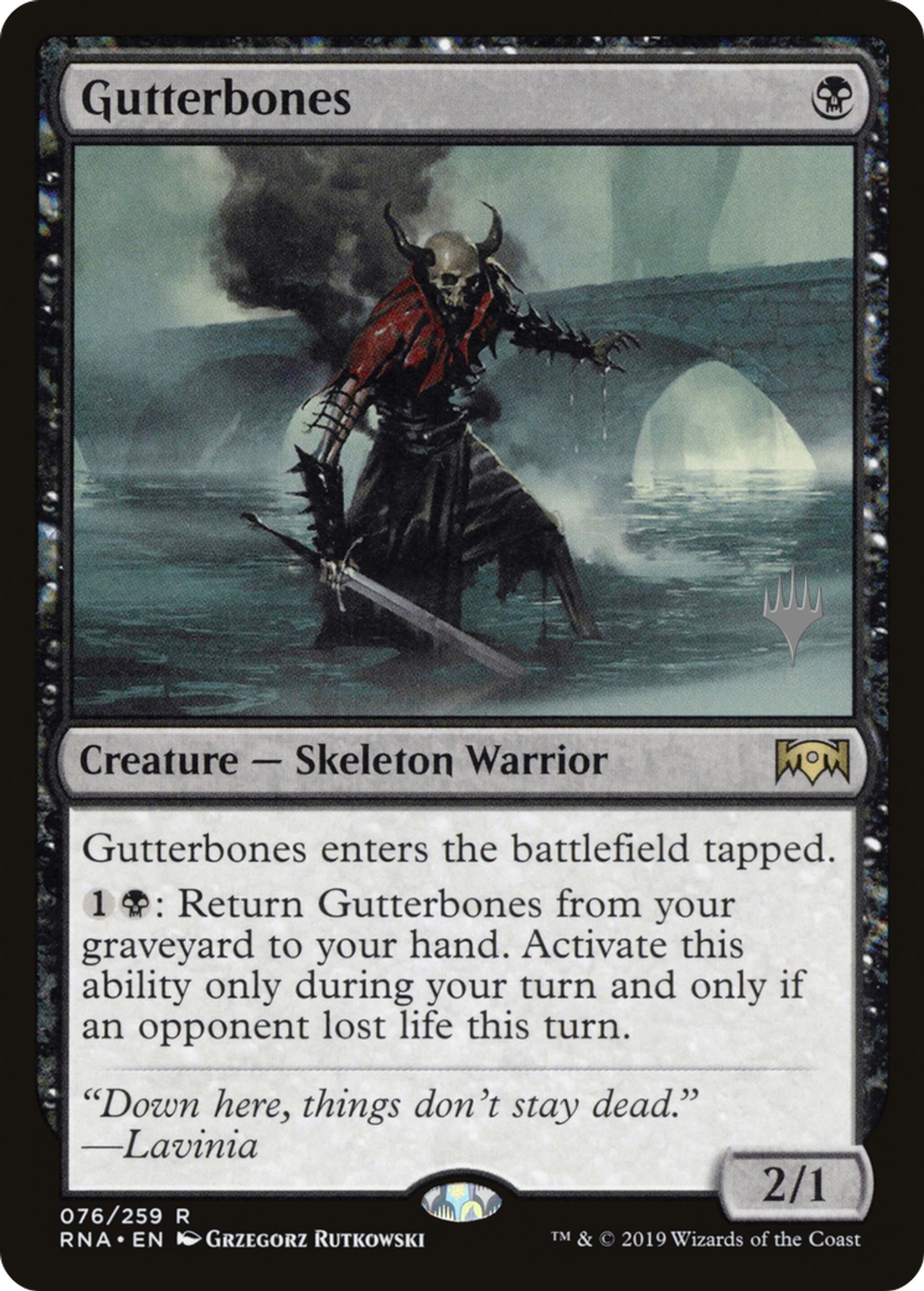 Gutterbones — Ravnica Allegiance Promos — Magic: The Gathering