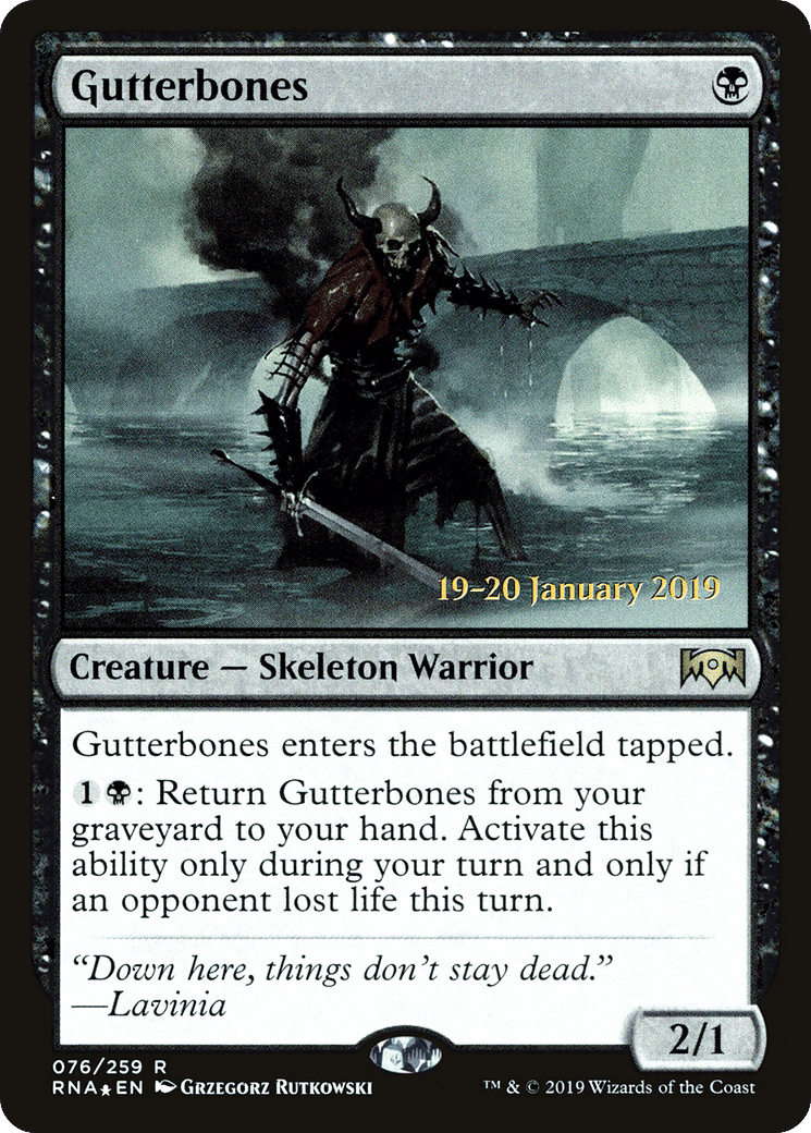 Gutterbones — Ravnica Allegiance Promos — Magic: The Gathering