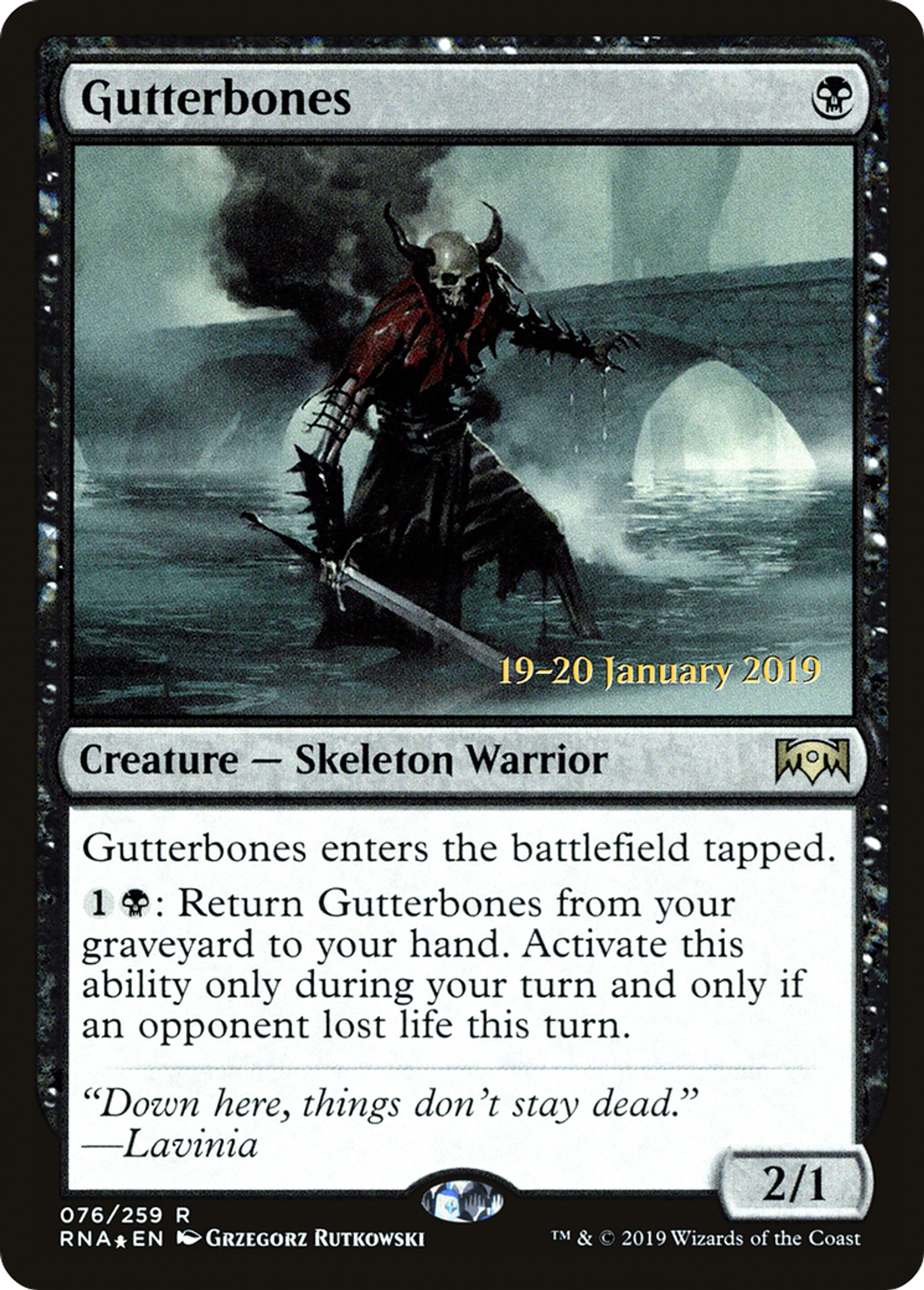 Gutterbones — Ravnica Allegiance Promos — Magic: The Gathering