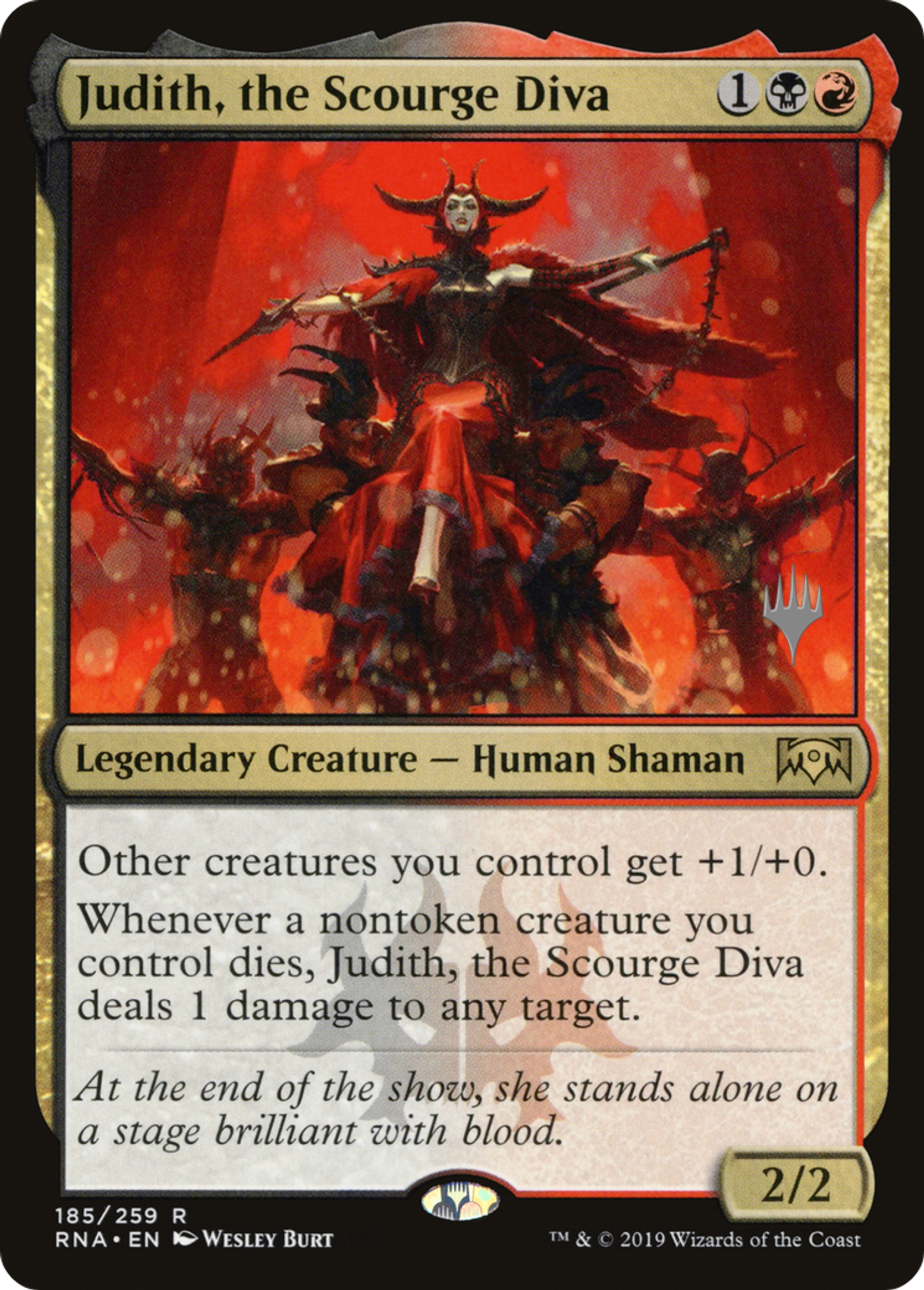 Judith, the Scourge Diva — Ravnica Allegiance Promos — Magic: The Gathering