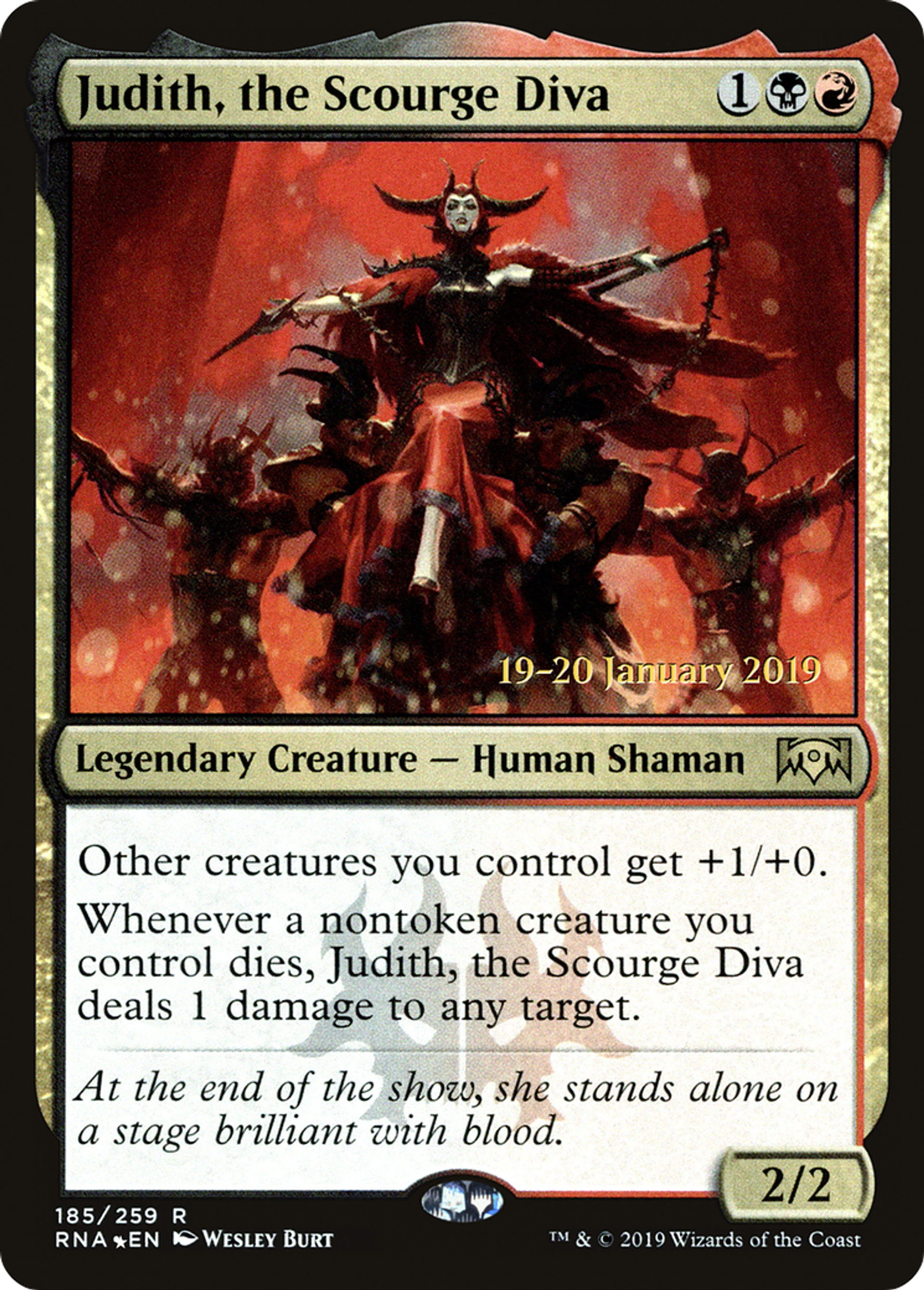 Judith, the Scourge Diva — Ravnica Allegiance Promos — Magic: The Gathering