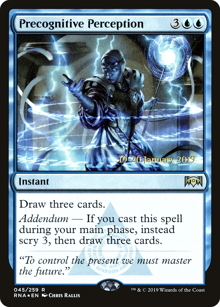 Precognitive Perception — Ravnica Allegiance Promos — Magic: The Gathering