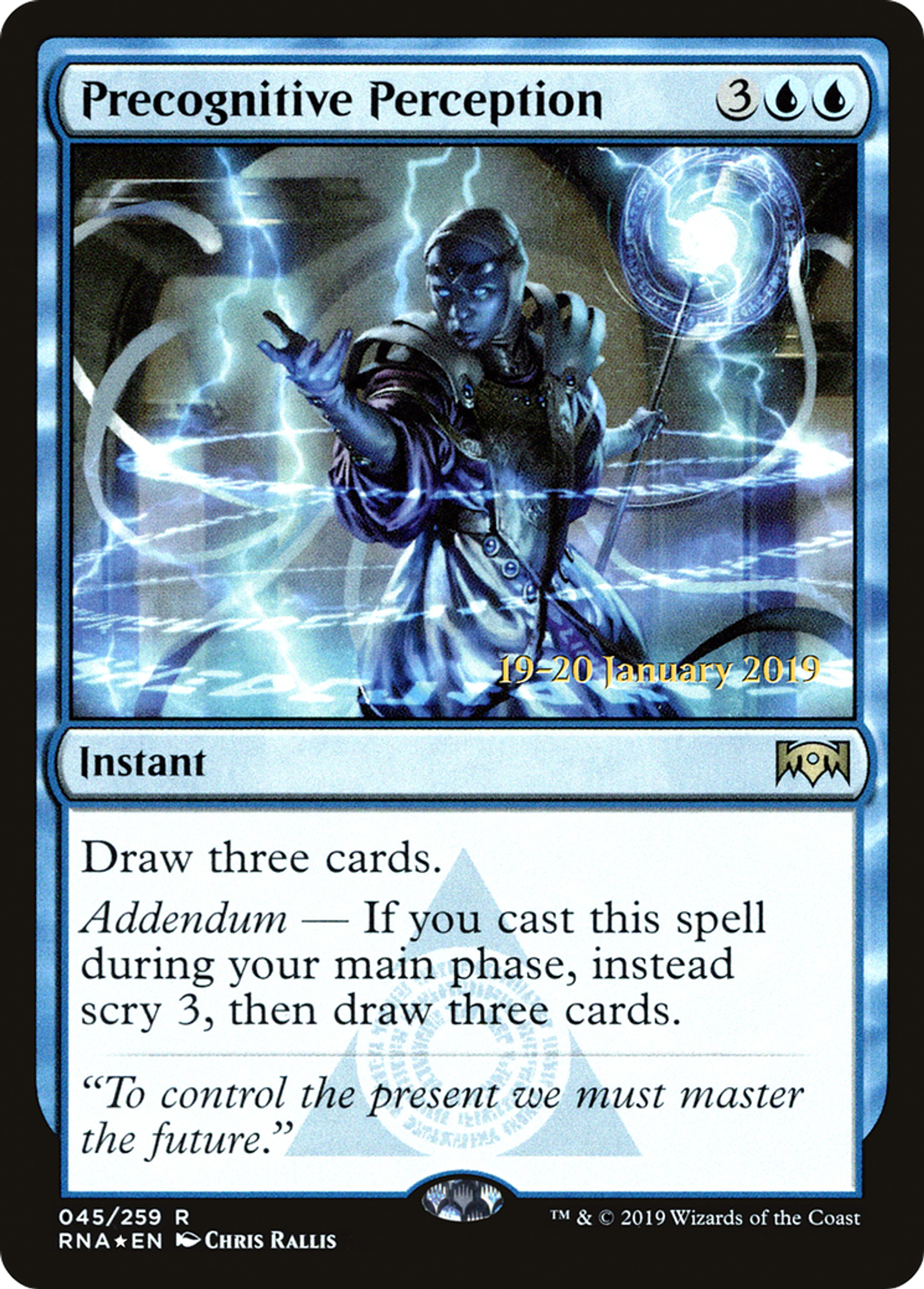Precognitive Perception — Ravnica Allegiance Promos — Magic: The Gathering
