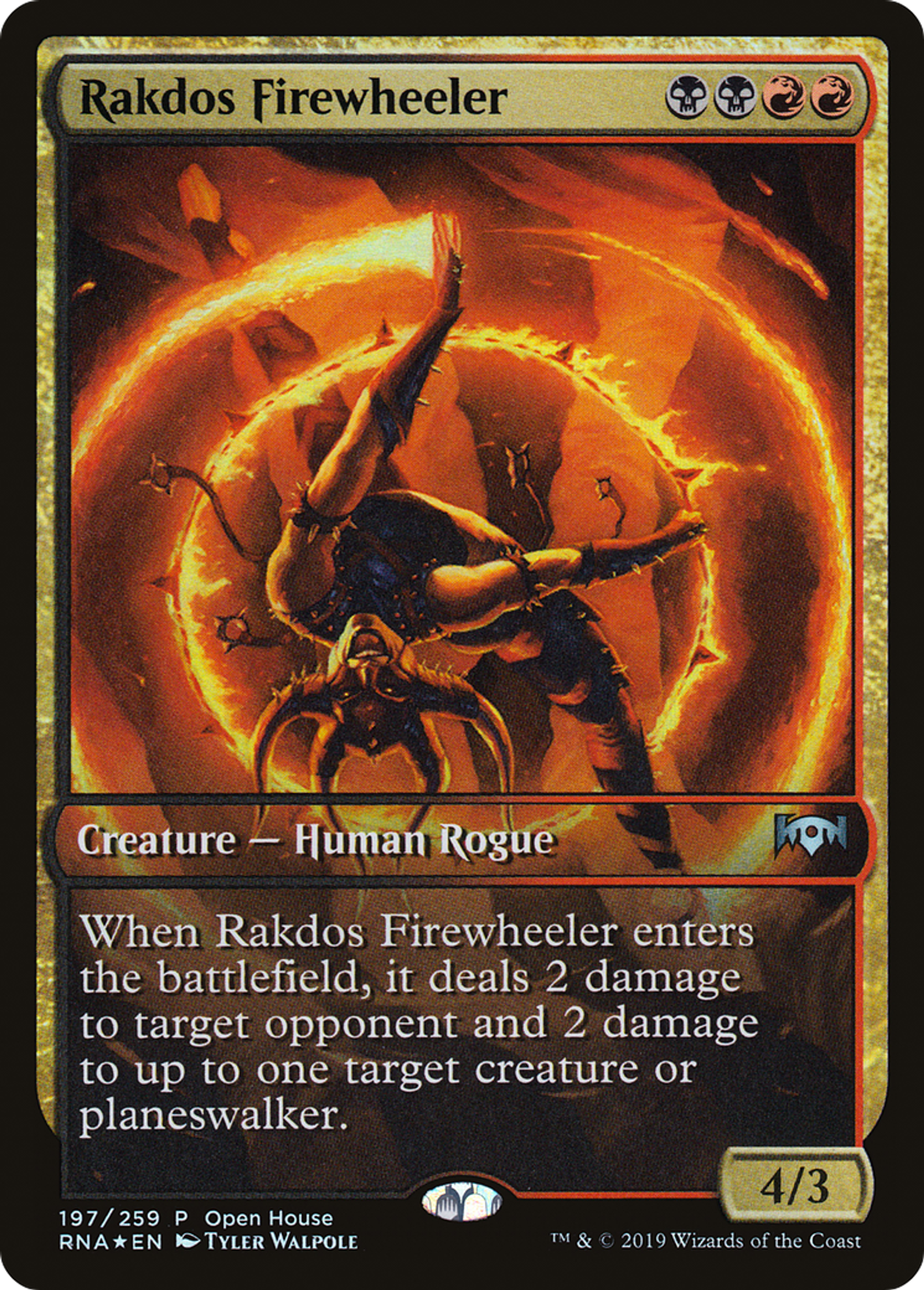 Rakdos Firewheeler — Ravnica Allegiance Promos — Magic: The Gathering