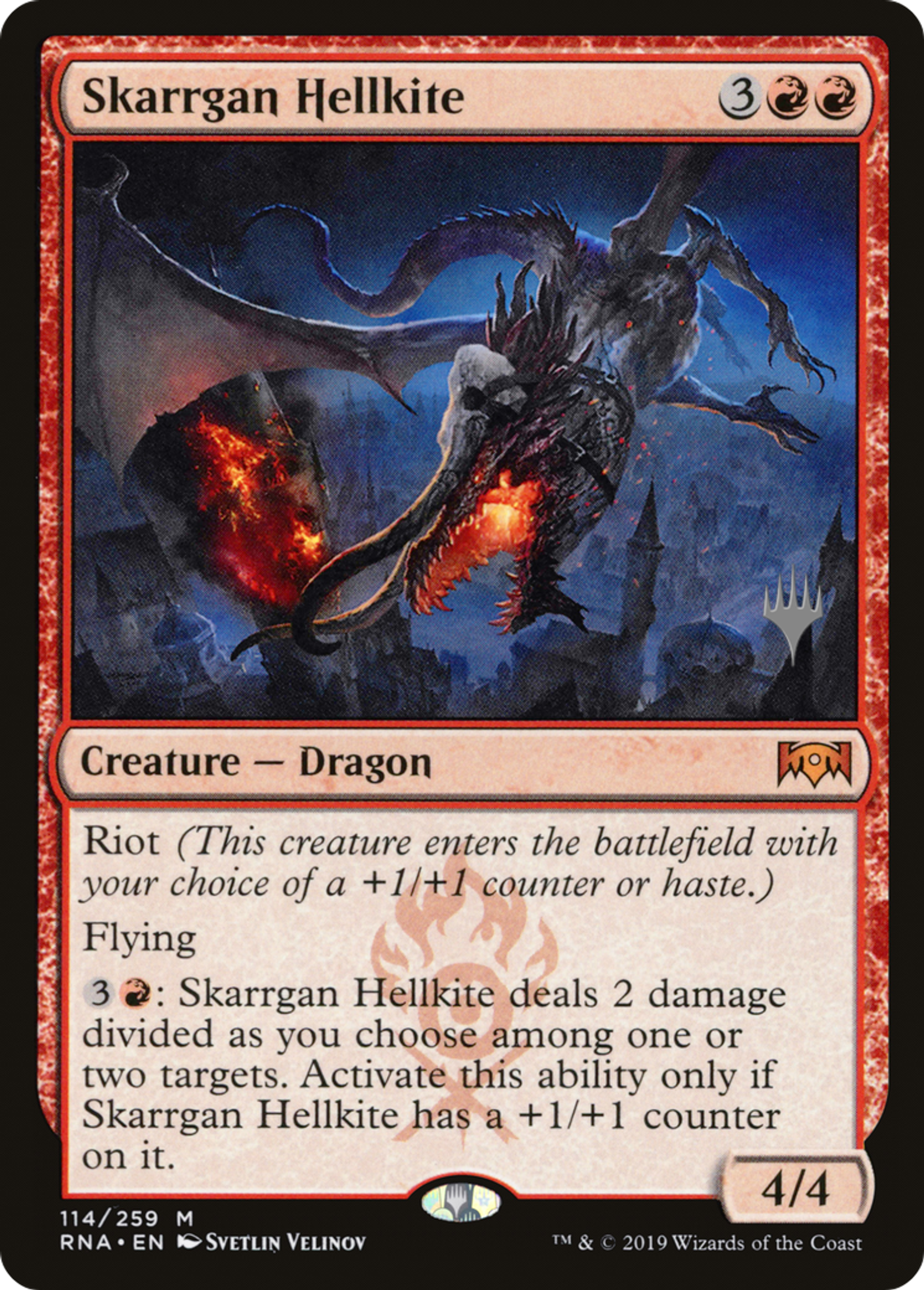Skarrgan Hellkite — Ravnica Allegiance Promos — Magic: The Gathering