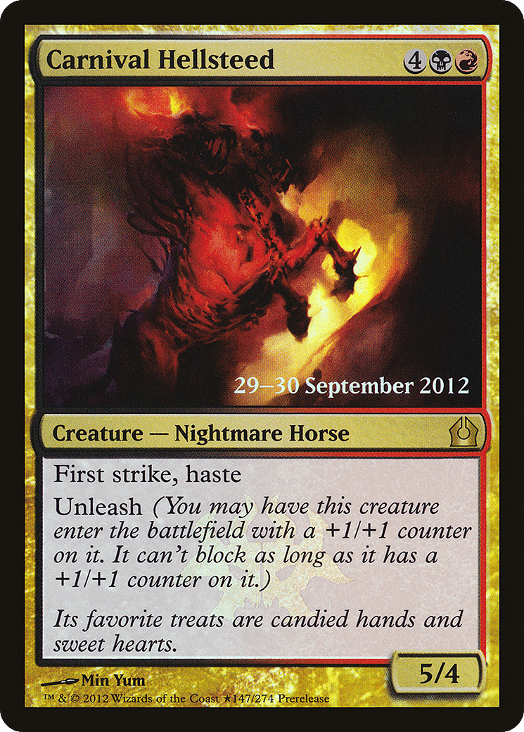 Destrier des enfers de la foire — Return to Ravnica Promos — Magic: The Gathering