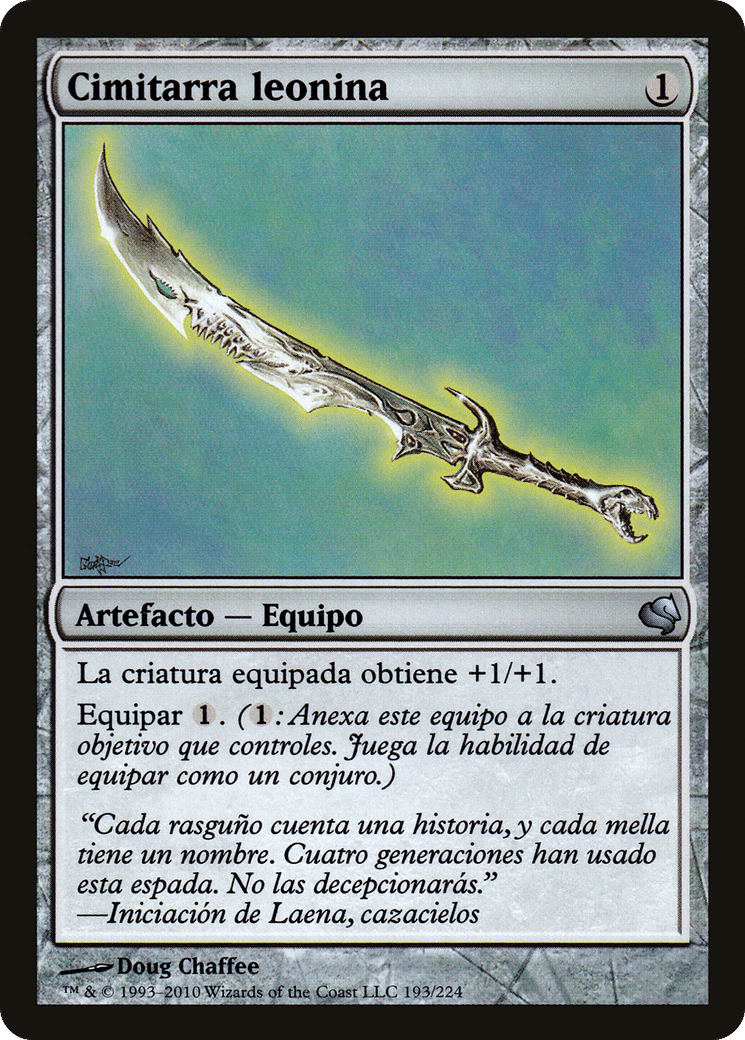 Leonin Scimitar — Salvat 2011 — Magic: The Gathering