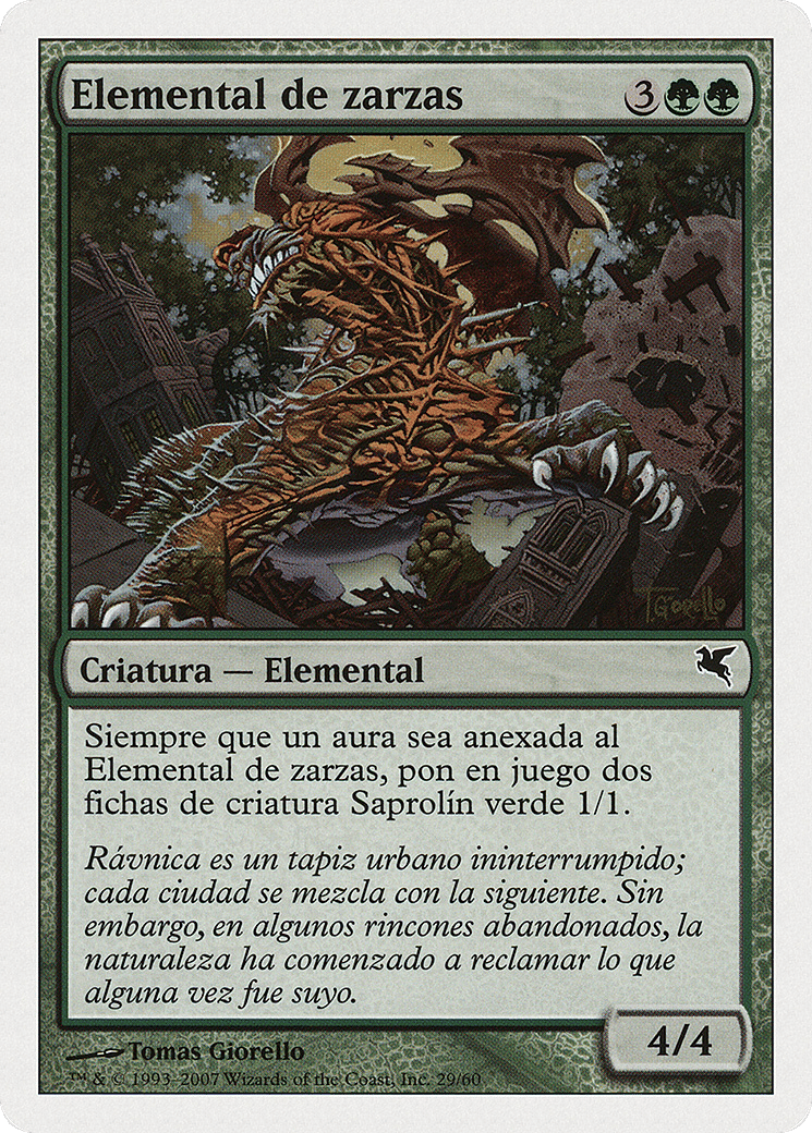 Bramble Elemental — Salvat 2005 — Magic: The Gathering